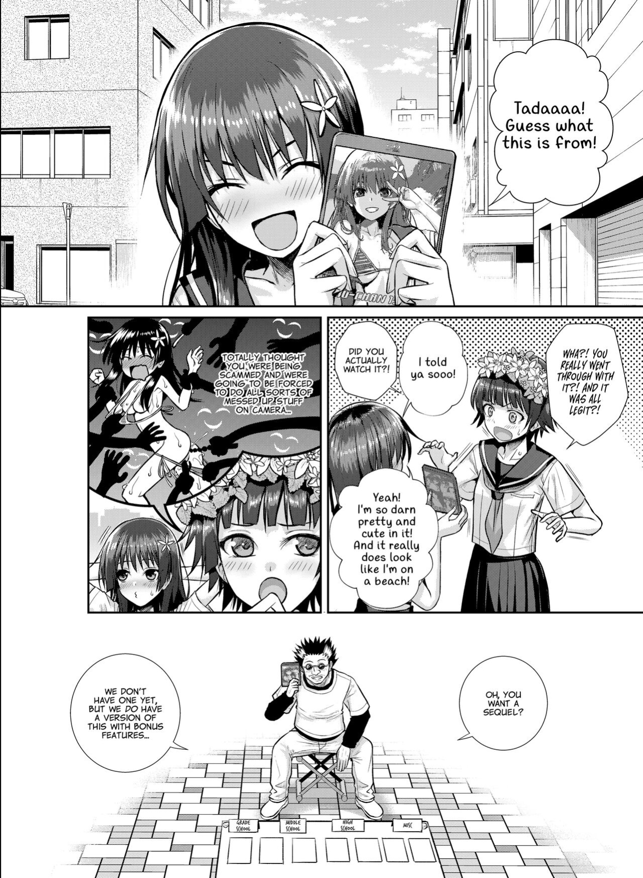 [40010 1-GO (Shimanto Shisakugata)] Saten-san, Image Video o Toru Natsu | Saten-san; Video in Summer (Toaru Kagaku no Railgun)