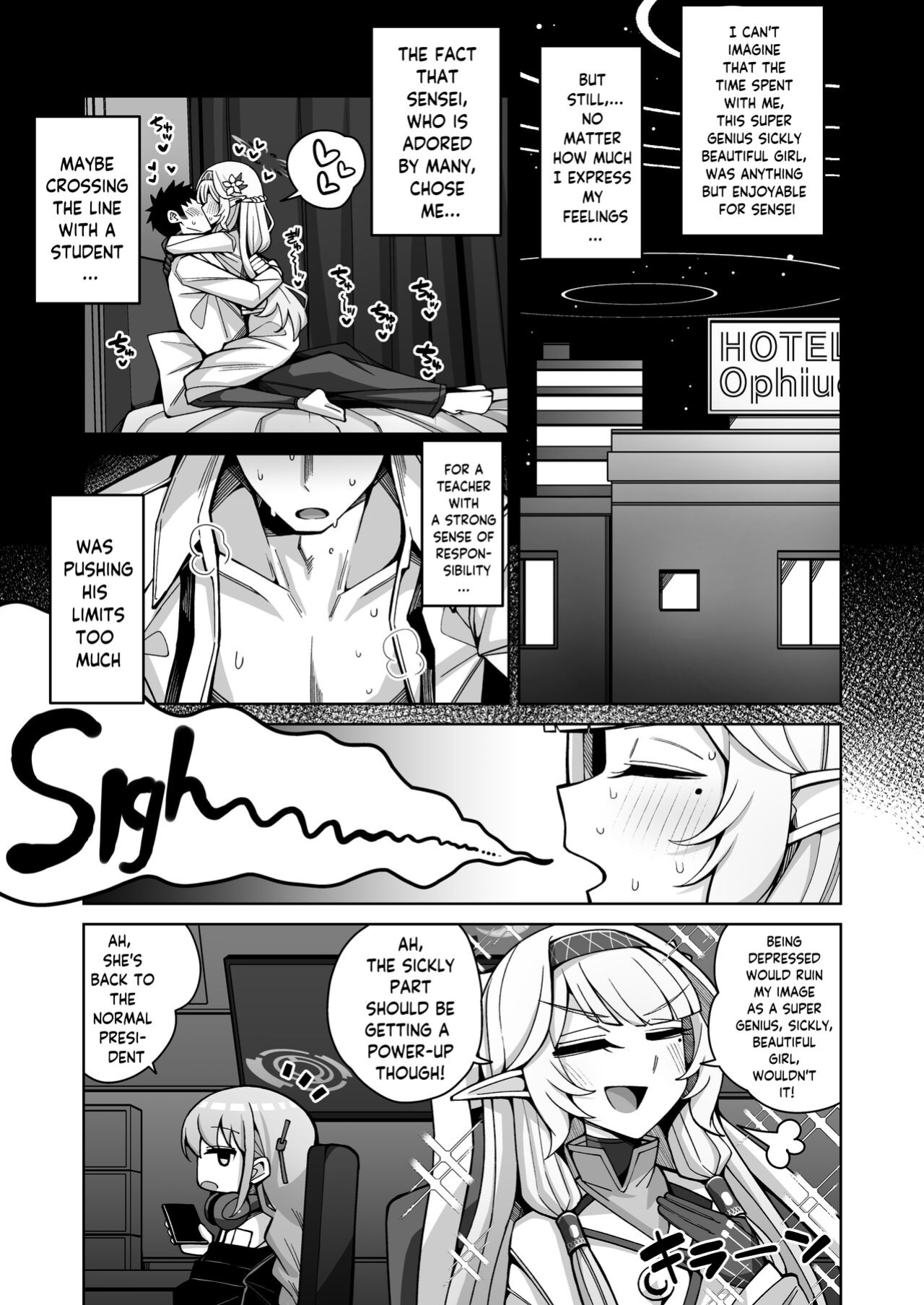 [Gaikotsu no Spare Rib (Kurohagane)] Zenchi, Arui wa Zen Oroka. | Omniscience, or perhaps inscience. (Blue Archive)