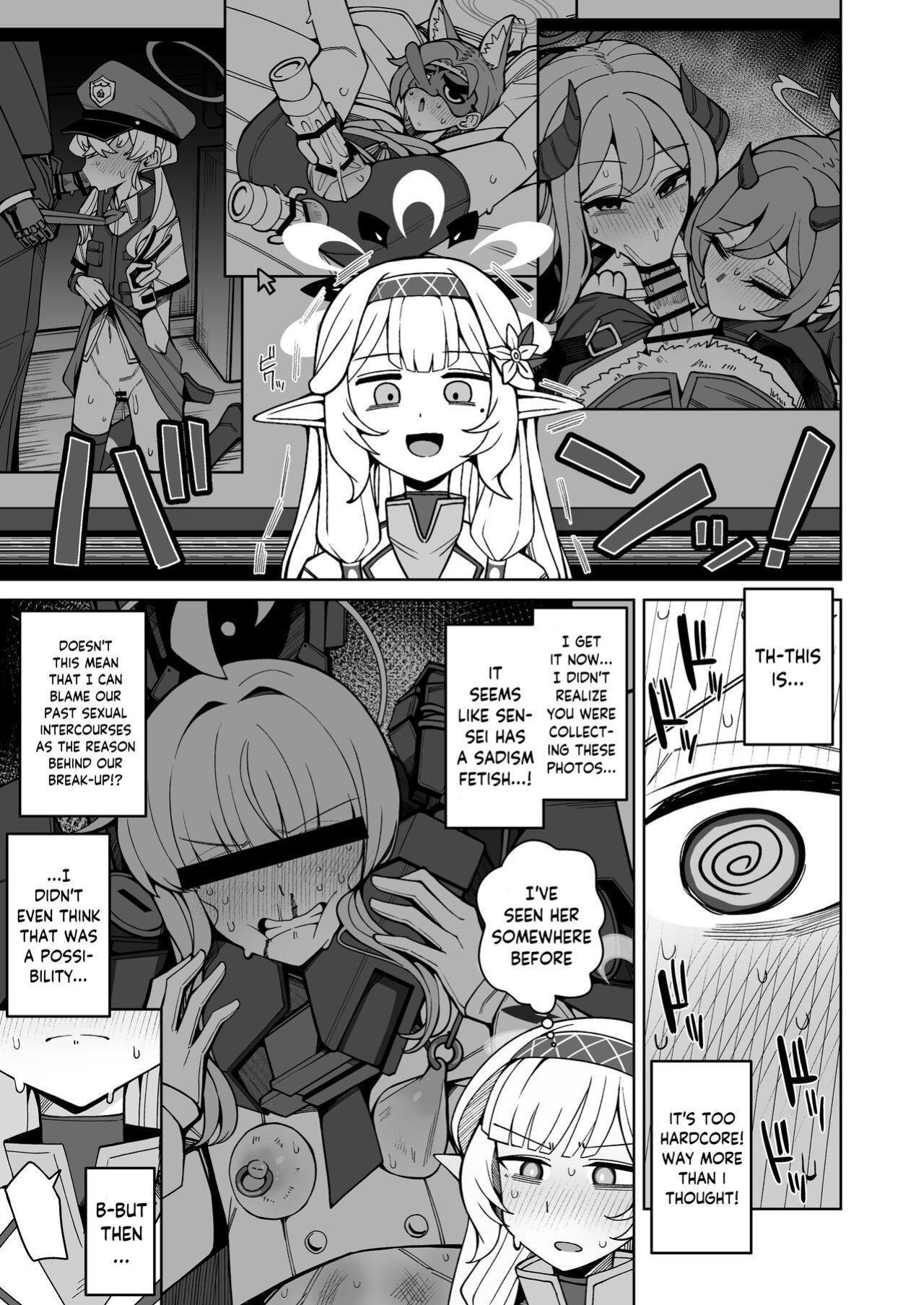 [Gaikotsu no Spare Rib (Kurohagane)] Zenchi, Arui wa Zen Oroka. | Omniscience, or perhaps inscience. (Blue Archive)