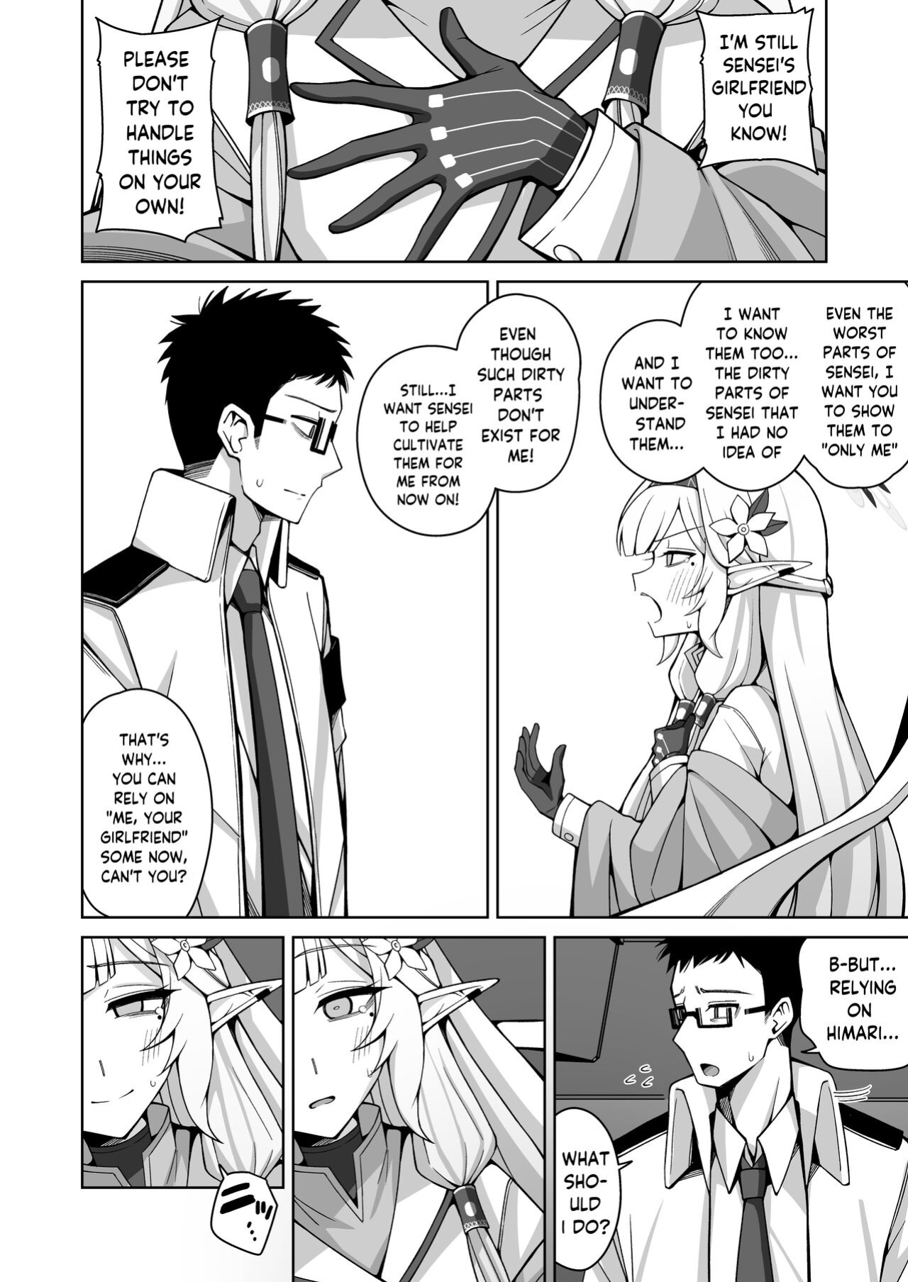[Gaikotsu no Spare Rib (Kurohagane)] Zenchi, Arui wa Zen Oroka. | Omniscience, or perhaps inscience. (Blue Archive)
