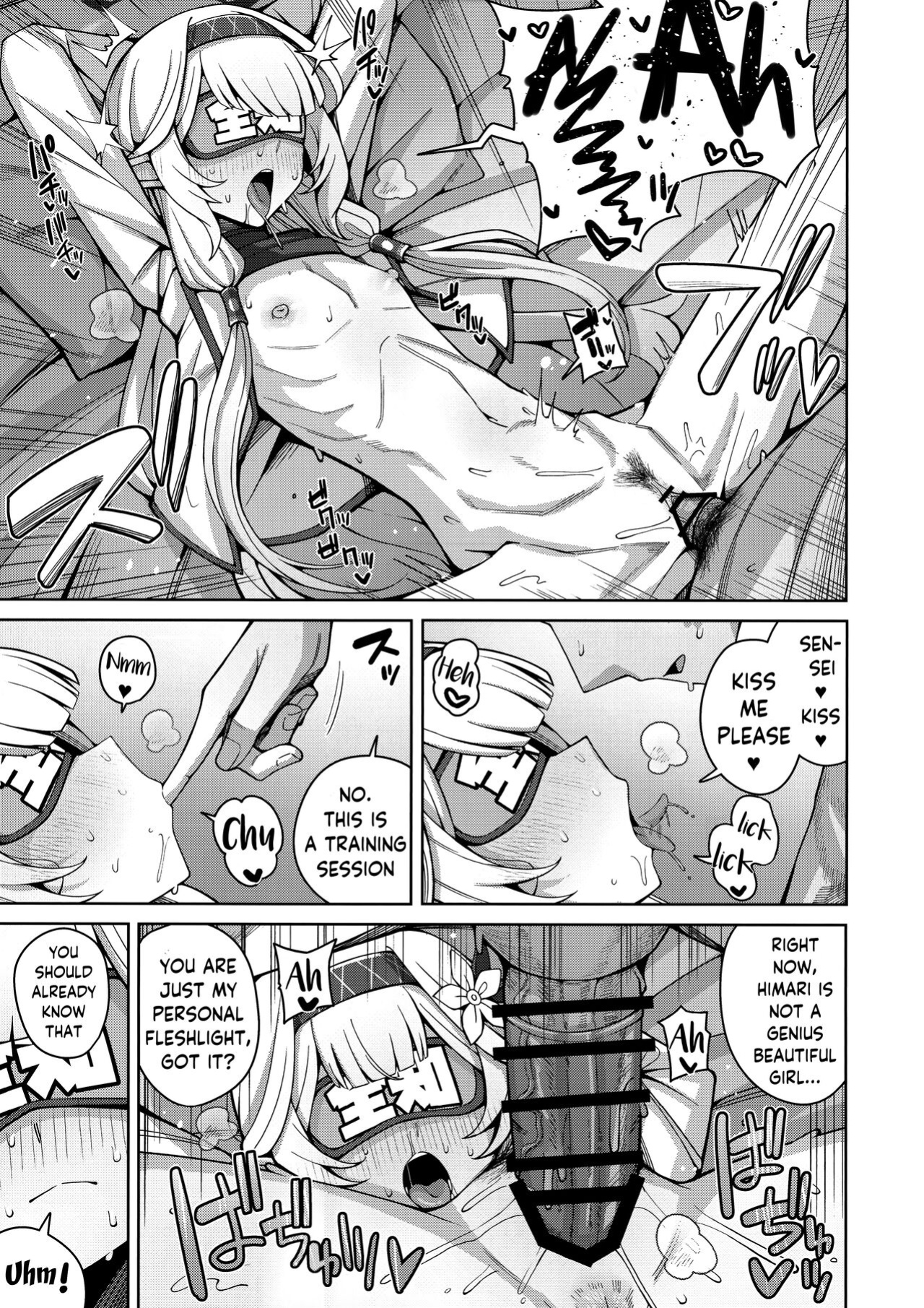[Gaikotsu no Spare Rib (Kurohagane)] Zenchi, Arui wa Zen Oroka. | Omniscience, or perhaps inscience. (Blue Archive)