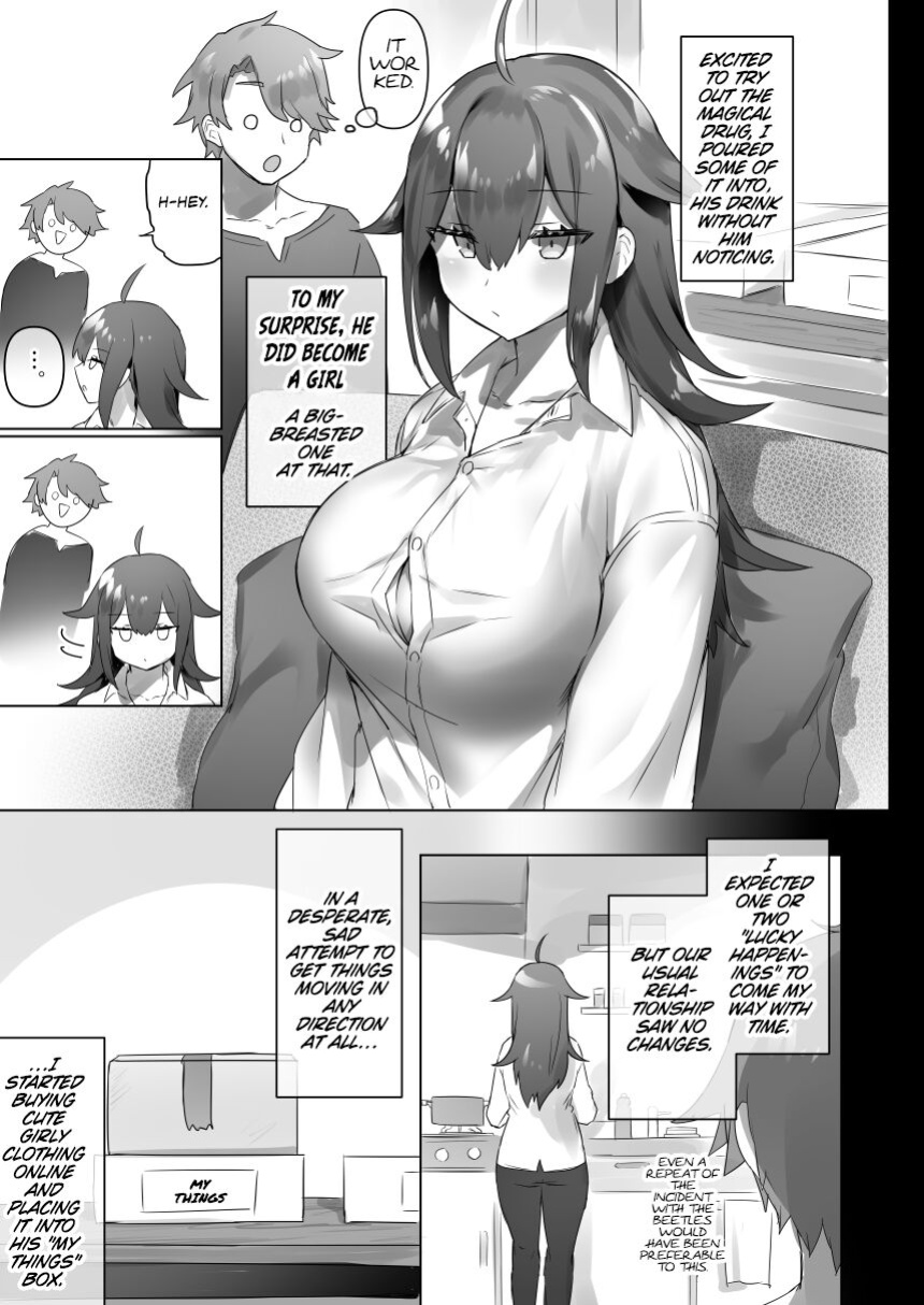 [Wakuwaku Yotonjo. (Pokoten)] Jotaika shita Mama Machigaete Danshi Toile ni Haittara Hentai ni Tsukamatte Sex-chuu ni Hounyou suru no ga Suki ni Naru TS-ko no Hanashi {Chrysanthemum}