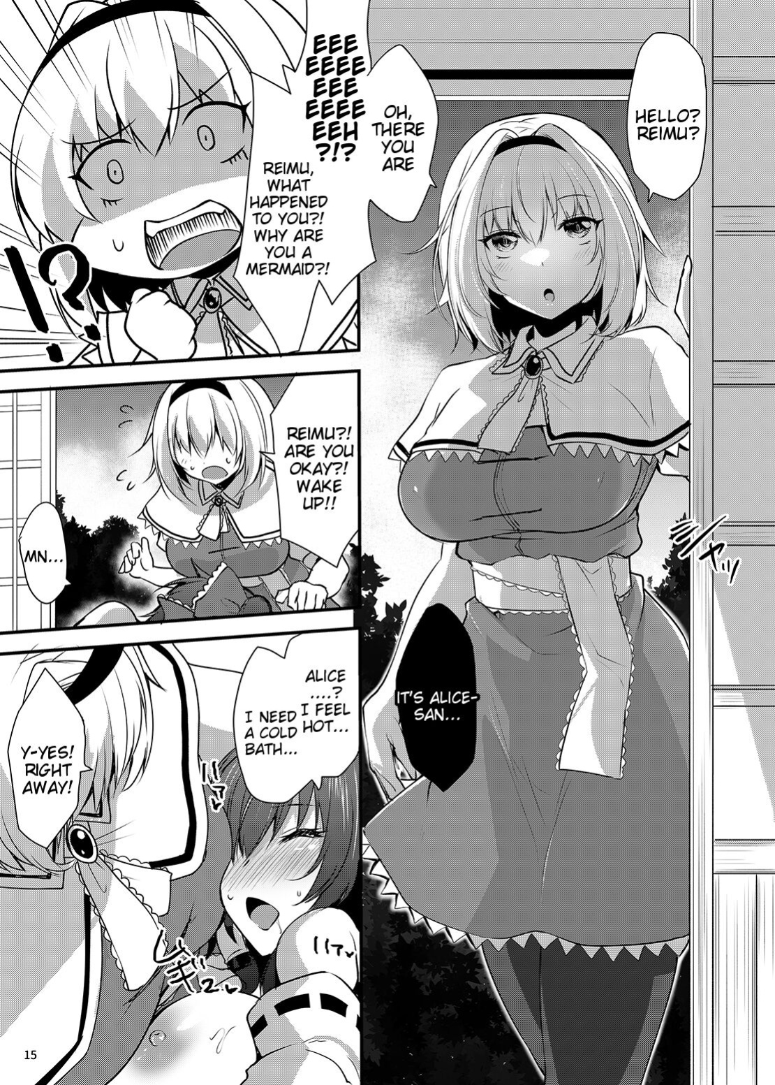 [SeaFox (Kirisaki Byakko)] Wakasagihime ga Reimu to Alice ni Hyoui Shitara (Touhou Project) [english] [Tigoris Translates]