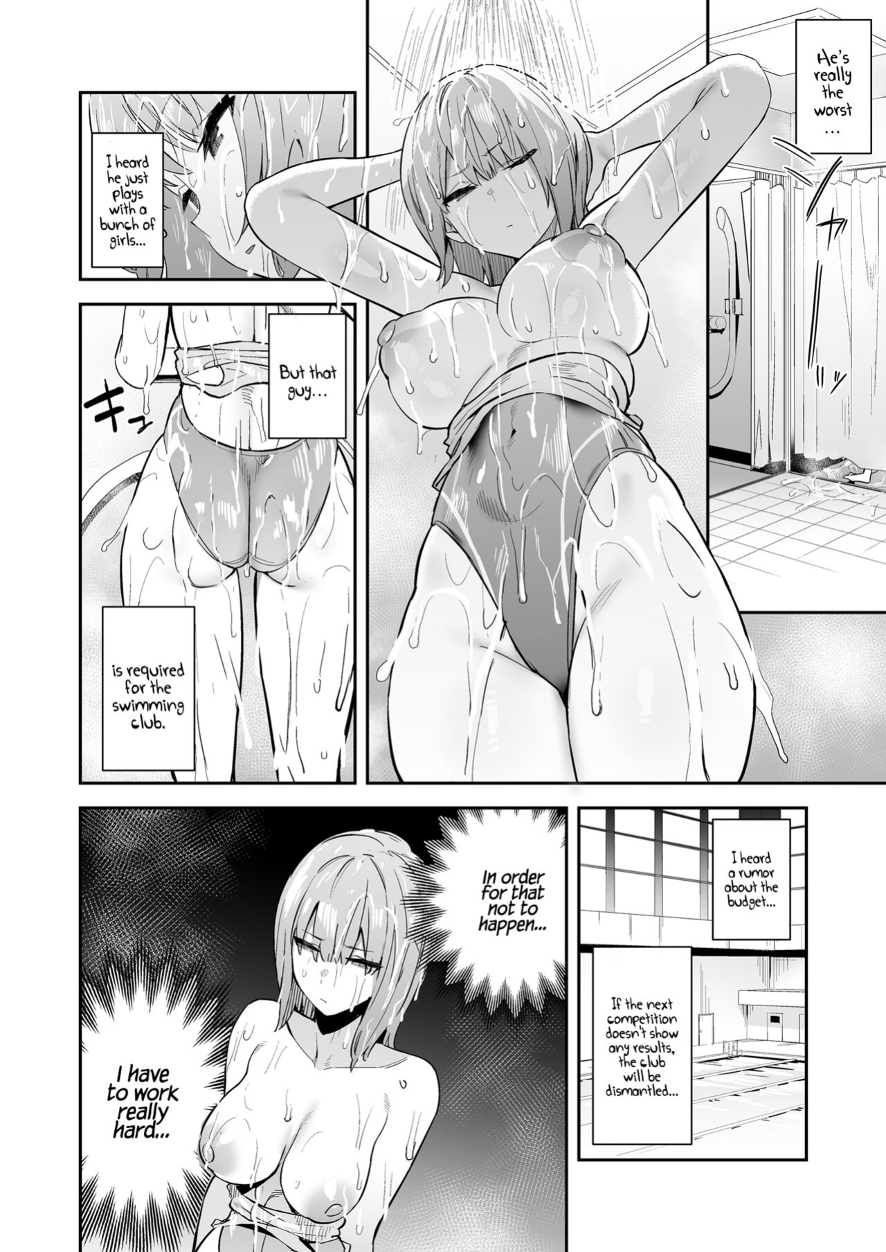 [Enokido] Kimajime Kyouei Joshi, Sei ni Oboreru | A Serious Girl Wearing a Competition Swimsuit Drowning in Sex [Coffedrug]