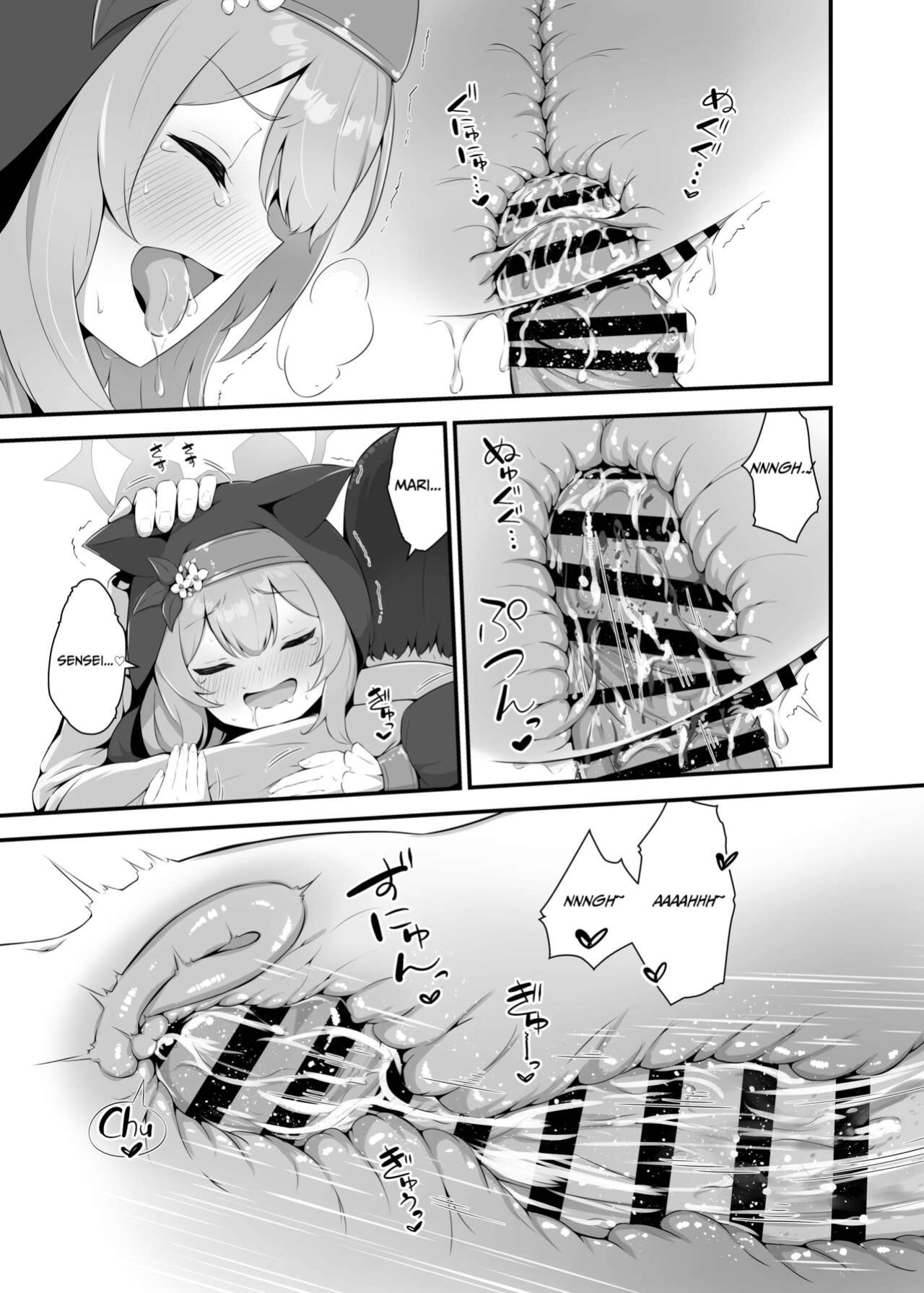 Fluid Liquid (Nukui Ajishio)] Mari ga Sensei no Gorippa-sama o Ukkari Mite Shimatta Kekka...! | What came about after Mari accidentally peeked at Sensei's Mr. Massive (Blue Archive) [Kivotos Cultured Nuns Scans]