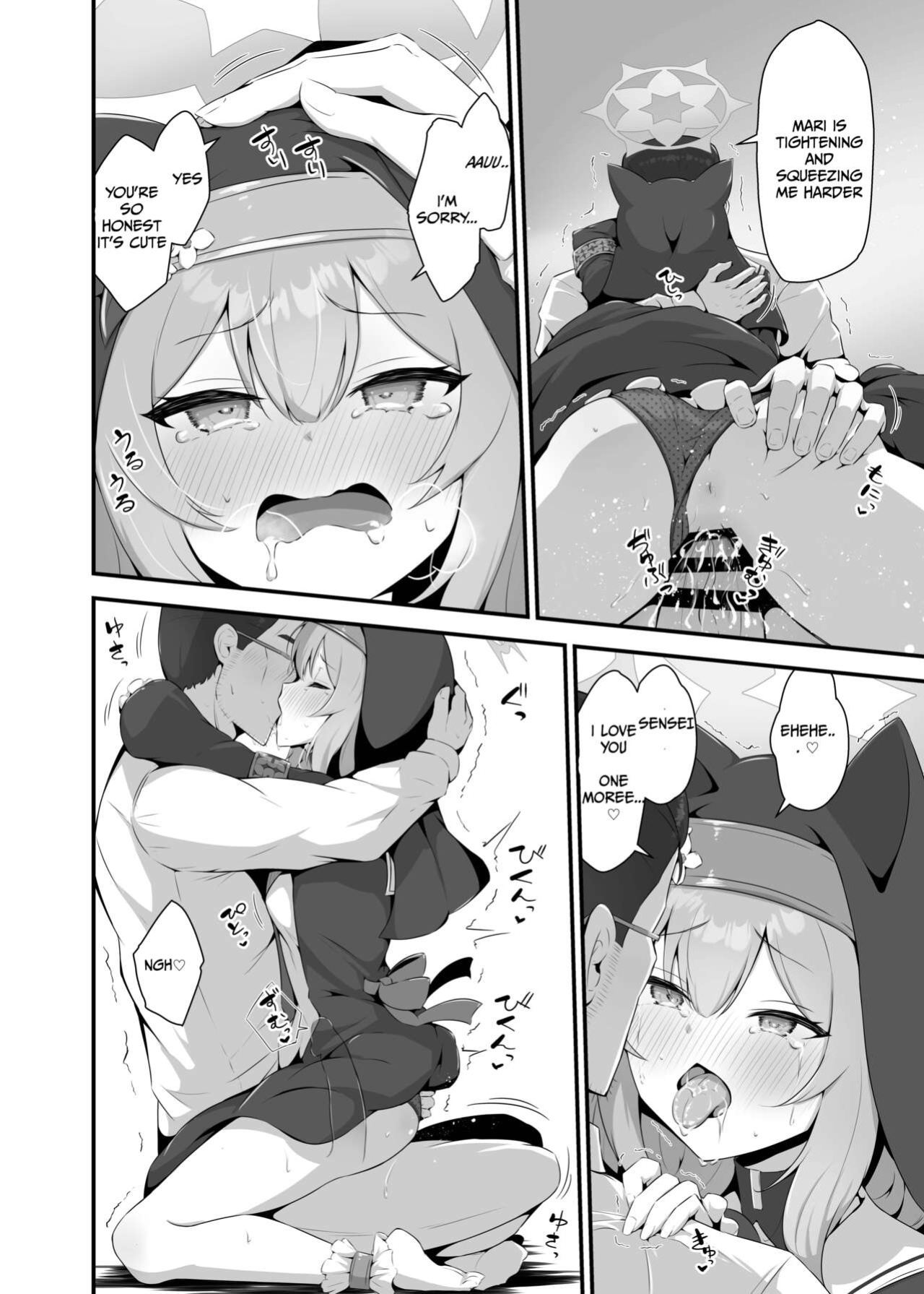 Fluid Liquid (Nukui Ajishio)] Mari ga Sensei no Gorippa-sama o Ukkari Mite Shimatta Kekka...! | What came about after Mari accidentally peeked at Sensei's Mr. Massive (Blue Archive) [Kivotos Cultured Nuns Scans]