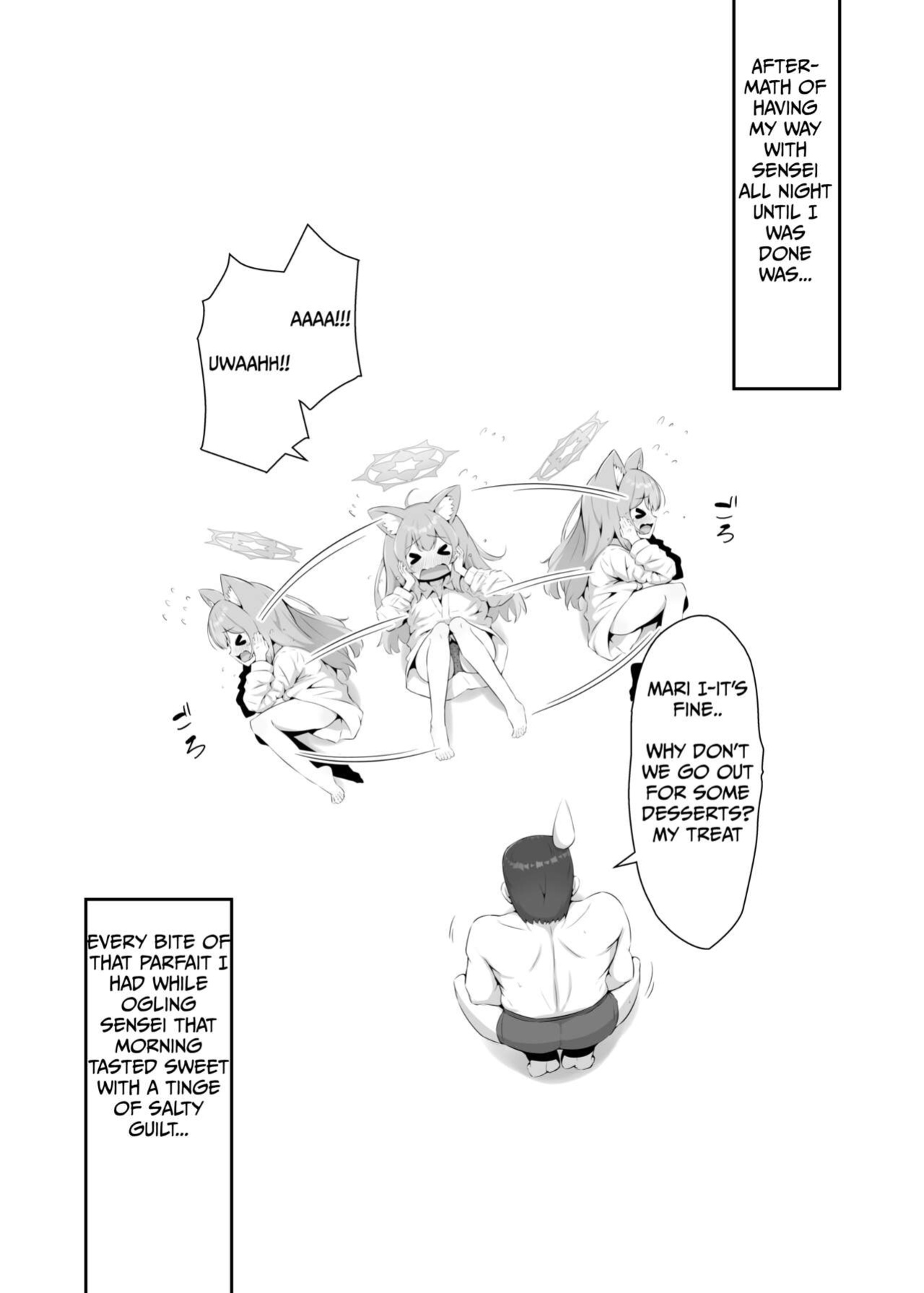 Fluid Liquid (Nukui Ajishio)] Mari ga Sensei no Gorippa-sama o Ukkari Mite Shimatta Kekka...! | What came about after Mari accidentally peeked at Sensei's Mr. Massive (Blue Archive) [Kivotos Cultured Nuns Scans]