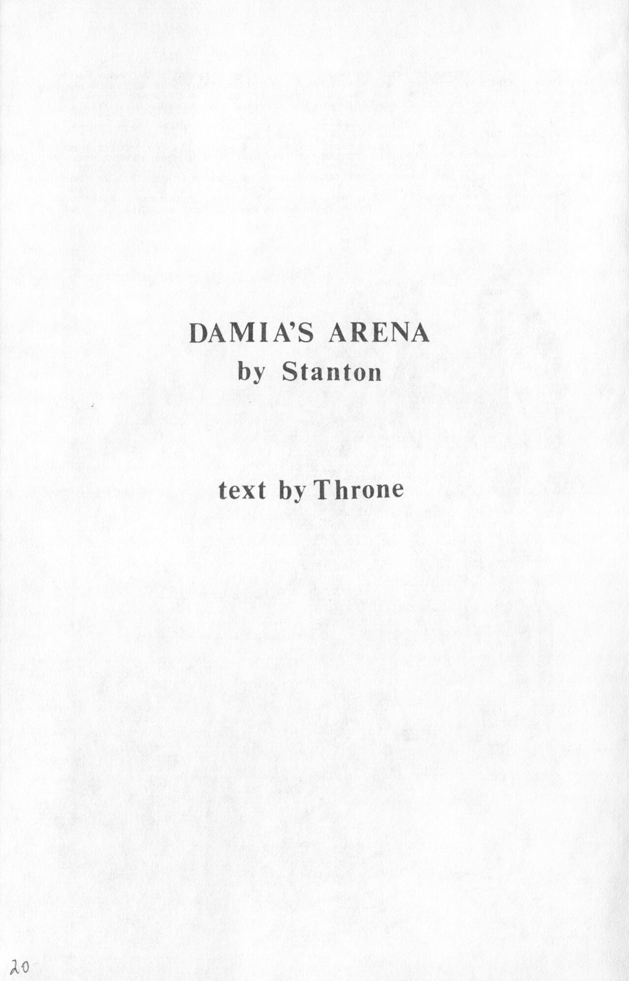 [Eric Stanton] Stantoons 29: Hit Lady Damia's Arena