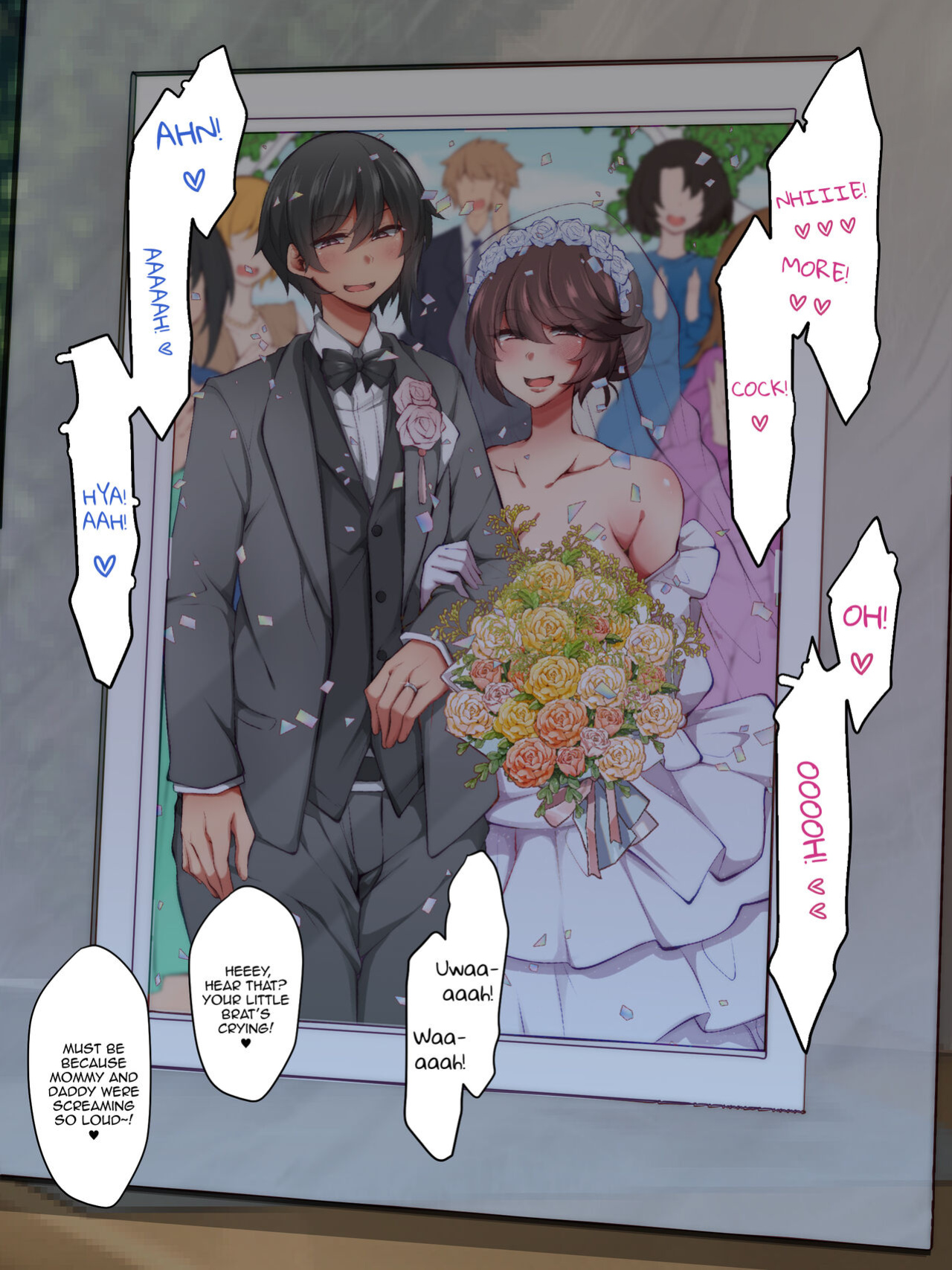 [Kimagure na Bakeneko (Jenigata, Gokuraku Jouko)] Futanari Rezukappuru no Aida ni Hairoutoshita Otoko | A Man Who Tried to Get Between a Futanari Lesbian Couple [FemdomScans]