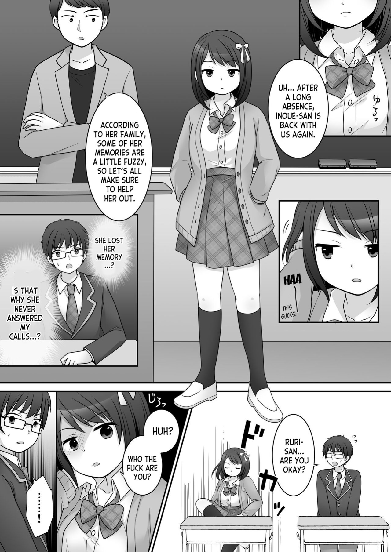 [TSF Mousou Chikusekijo (Kuratsuka Riko)] Furyou in Kanojo ~Boku no Kanojo no Karada wa Furyou Otoko (Aitsu) ni Nottoraremashita ~ [desudesu]