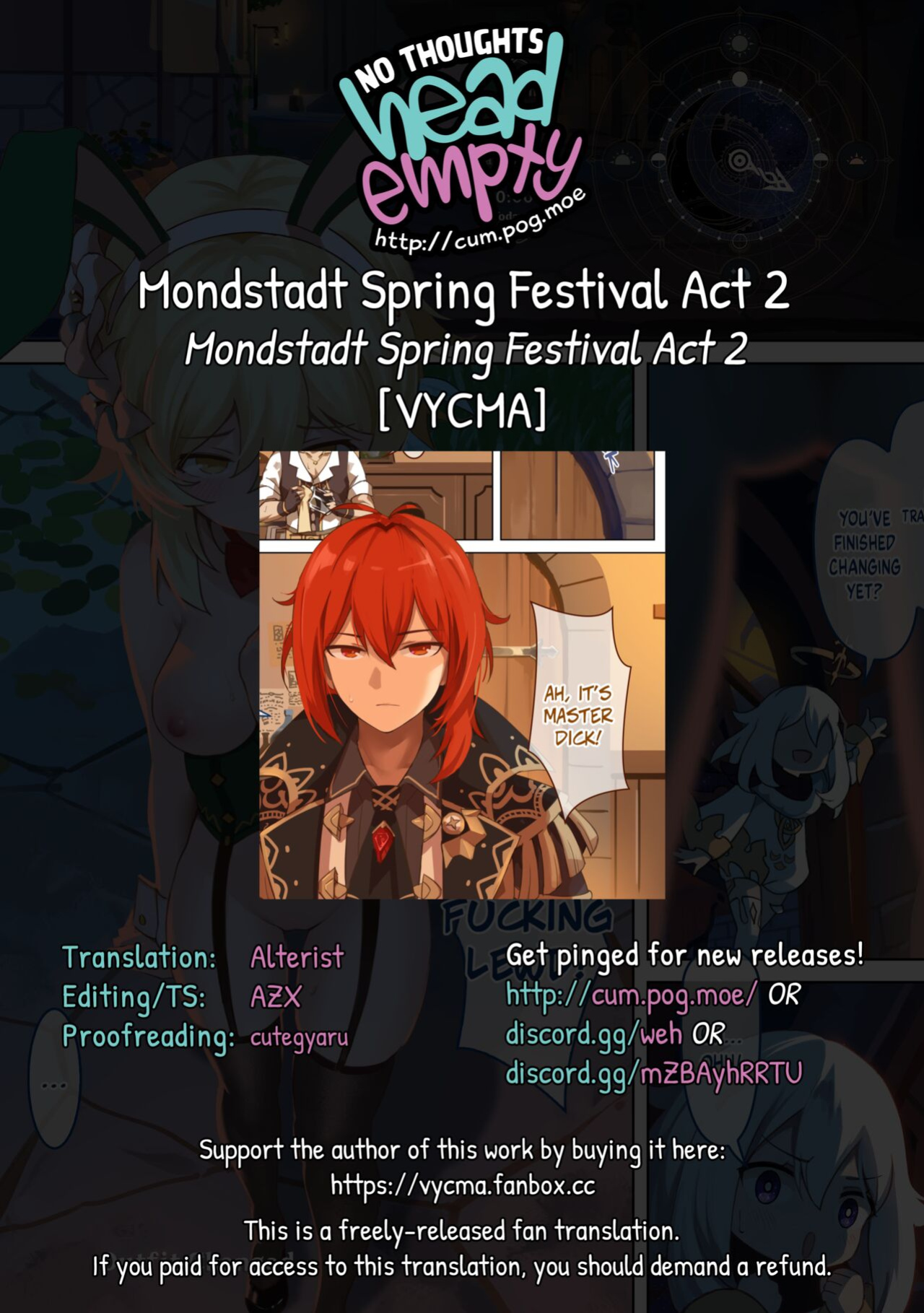 [VYCMa] Mondstadt Hot Springs Festival Act 2 (Genshin Impact) [head empty]
