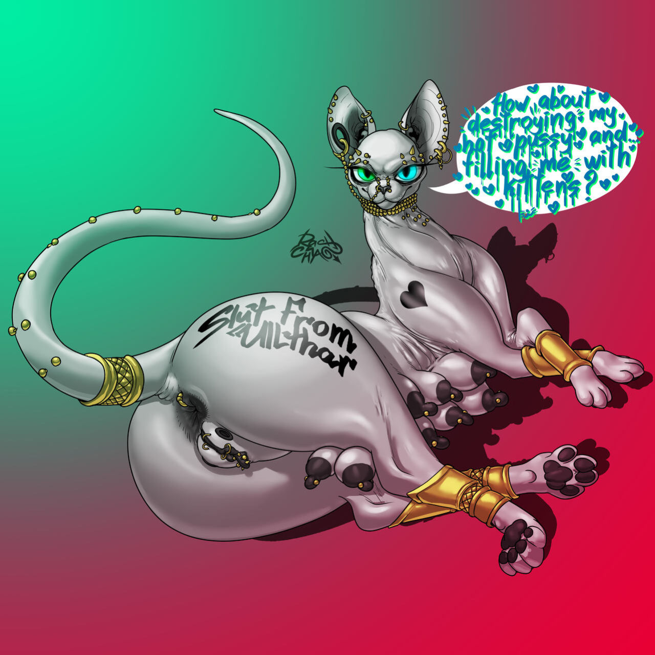 [RashChaos] Sphynx Cat Of Ulthar (Cthulhu Mythos)