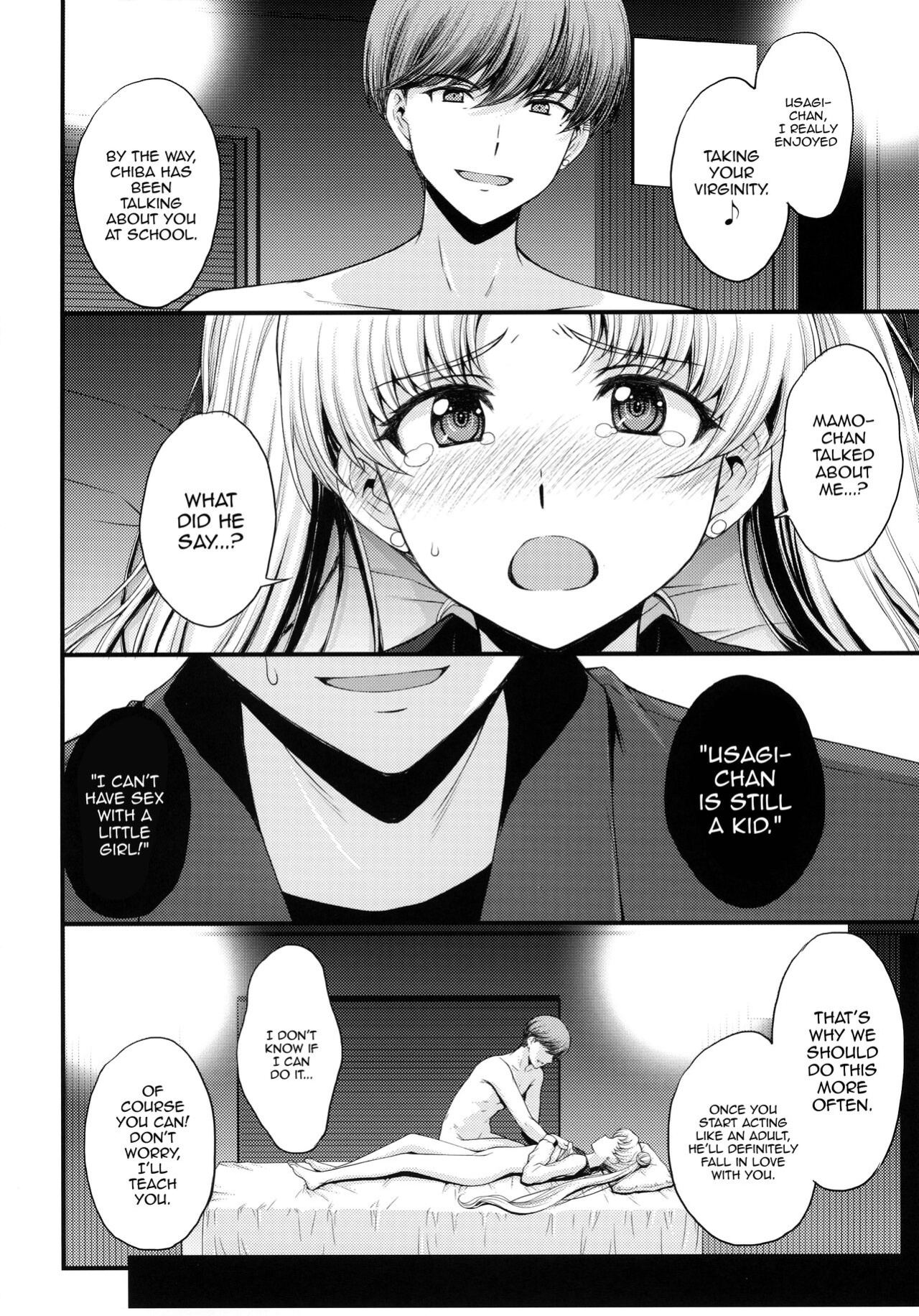 [Secret Society M (Kitahara Aki)] Usagi no Junjou! Chin Make Bishoujo Senshi! / As Innocent as a Bunny! The Pretty Guardian Loses to the Dick!