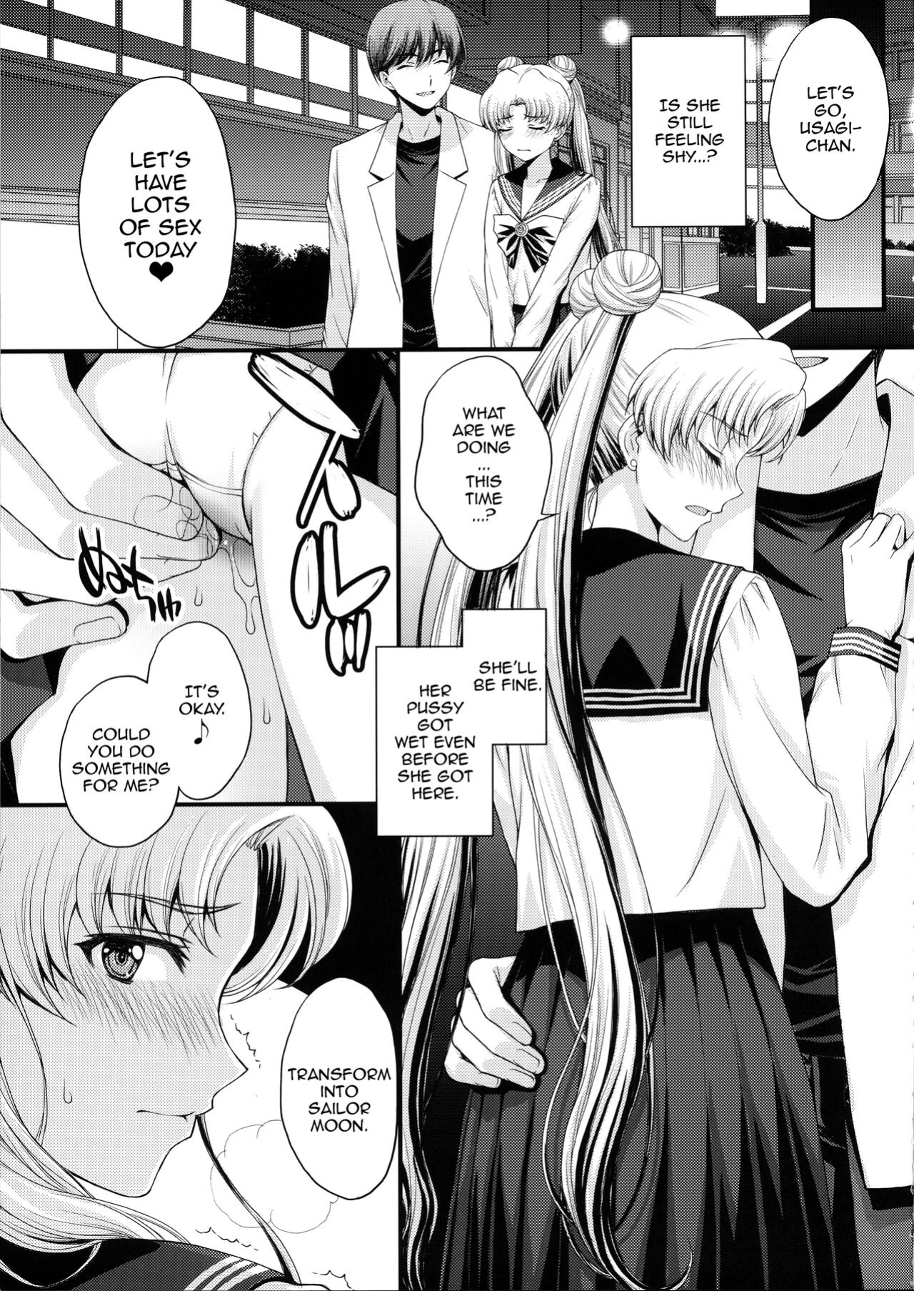 [Secret Society M (Kitahara Aki)] Usagi no Junjou! Chin Make Bishoujo Senshi! / As Innocent as a Bunny! The Pretty Guardian Loses to the Dick!