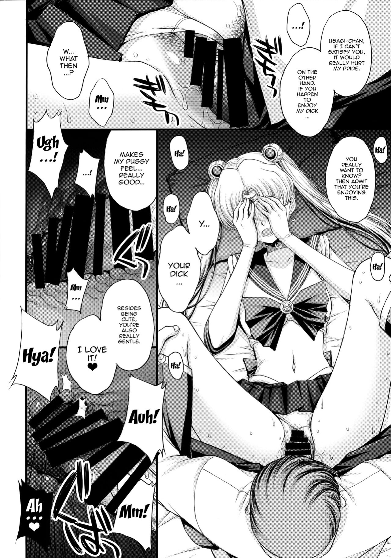 [Secret Society M (Kitahara Aki)] Usagi no Junjou! Chin Make Bishoujo Senshi! / As Innocent as a Bunny! The Pretty Guardian Loses to the Dick!