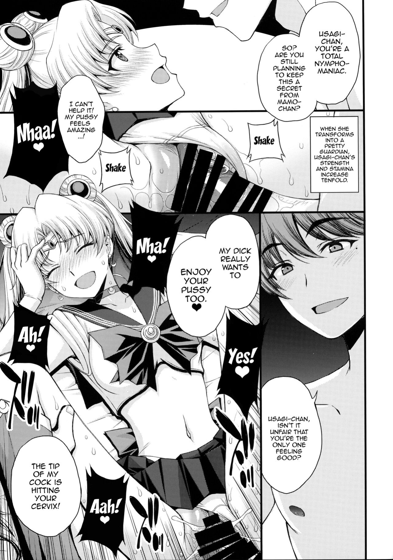 [Secret Society M (Kitahara Aki)] Usagi no Junjou! Chin Make Bishoujo Senshi! / As Innocent as a Bunny! The Pretty Guardian Loses to the Dick!