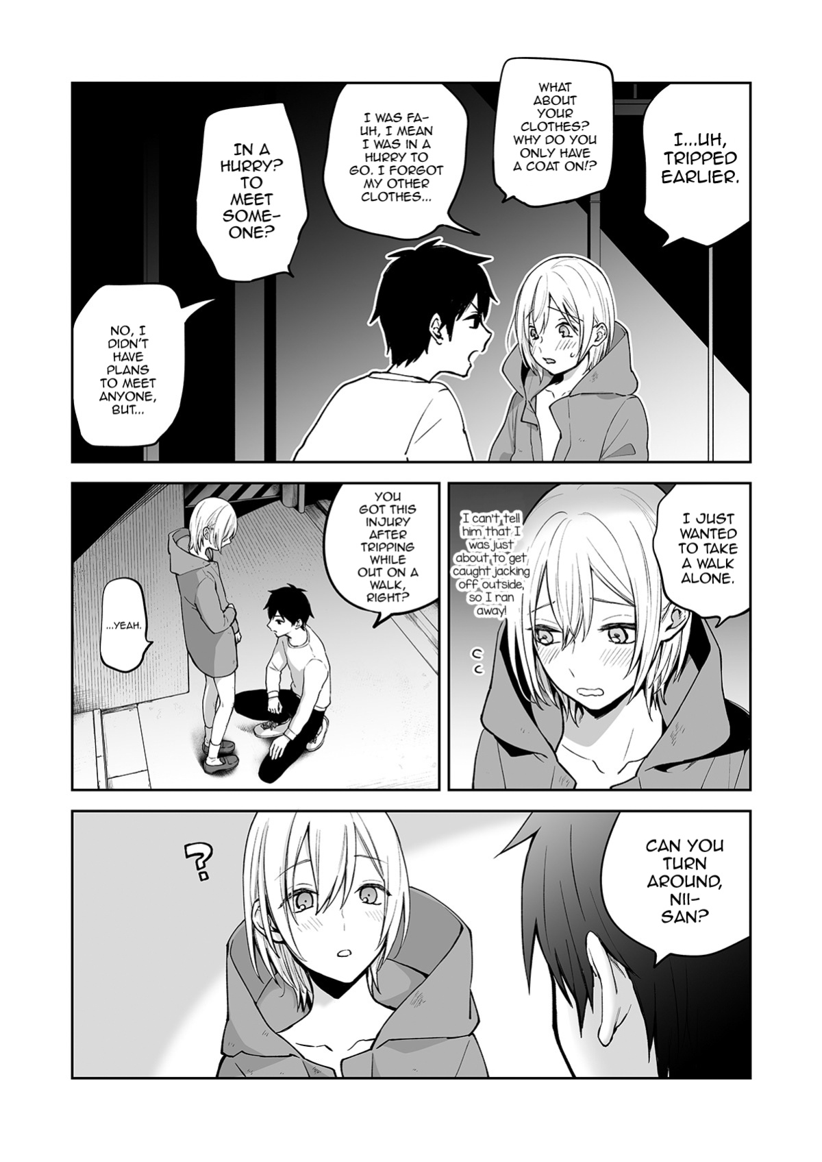 [Ishita (Ishita)] OnaNii-san, Yoru no Osanpo Roshutsu | Naked Night Stroll with my Mastur-Bro [Pub Faggots]