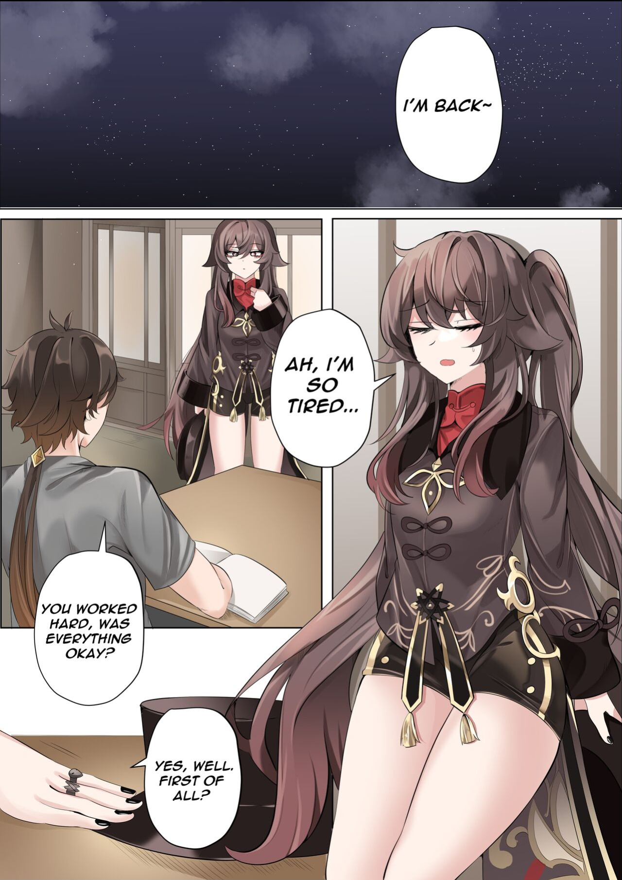 [bubo] Contract (remake) - A Hu Tao x Zhongli Hentai Comic (Genshin Impact) [ZTN translation]