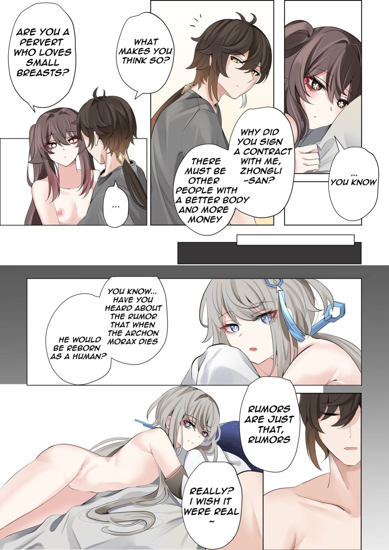 [bubo] Contract (remake) - A Hu Tao x Zhongli Hentai Comic (Genshin Impact) [ZTN translation]