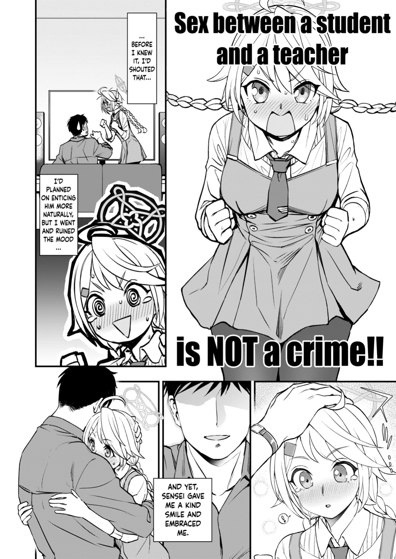 [Kuma no Tooru Michi (Kumano Tooru)] Sensei to Seito to no XXX wa Kivotos de wa Hanzai de wa Arimasen! | S*x Between a Student and a Teacher is NOT a Crime in Kivotos! (Blue Archive) [Douzo Lad Translations]