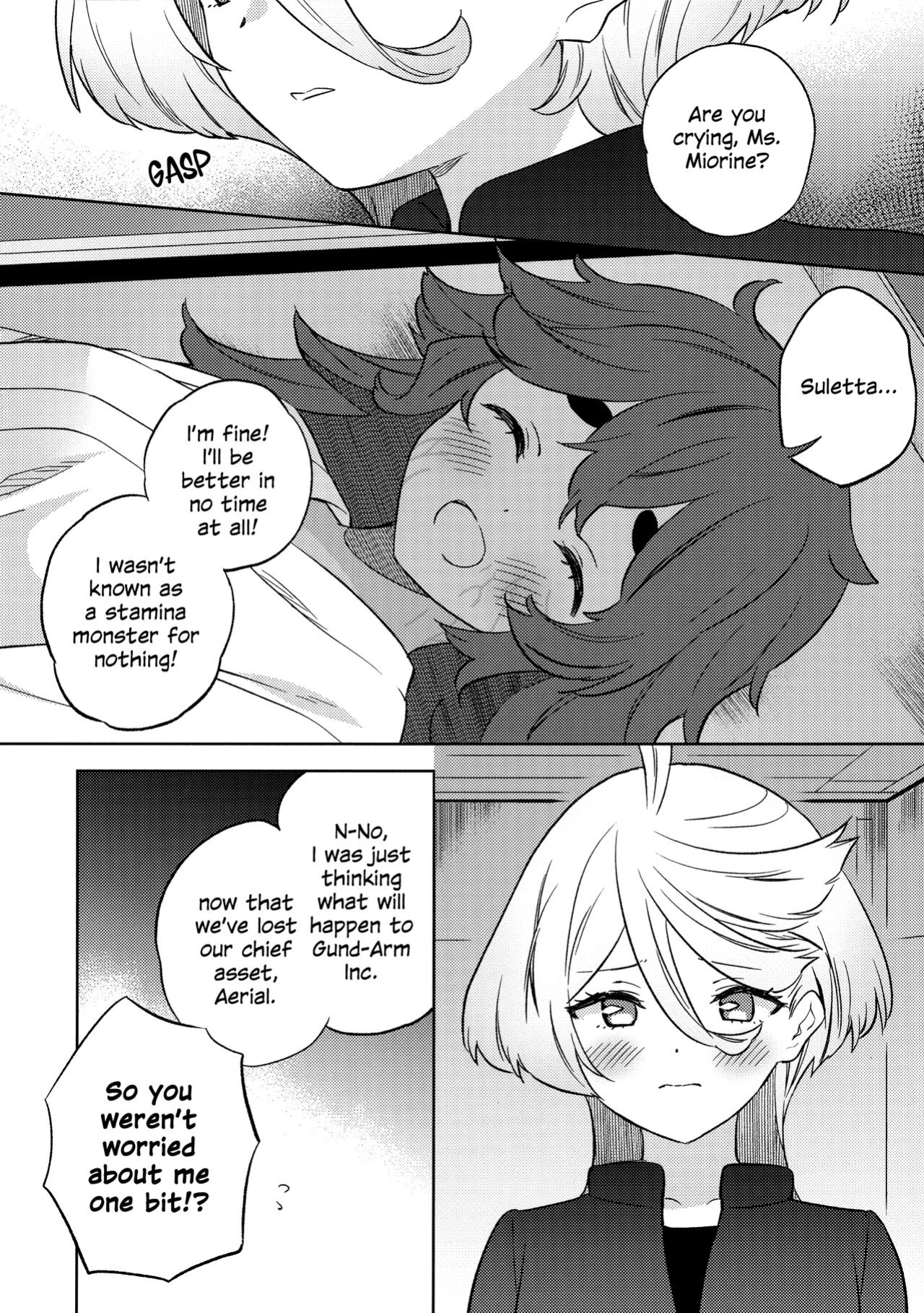 (C102) [Gutsutoma (Tachi)] Kienai Ato, Egao No Riyuu, Onaka Ga Suite. | Scars That Never Fade, The Reason Behind Her Smile, Now I Am Hungry. (Mobile Suit Gundam: The Witch from Mercury)