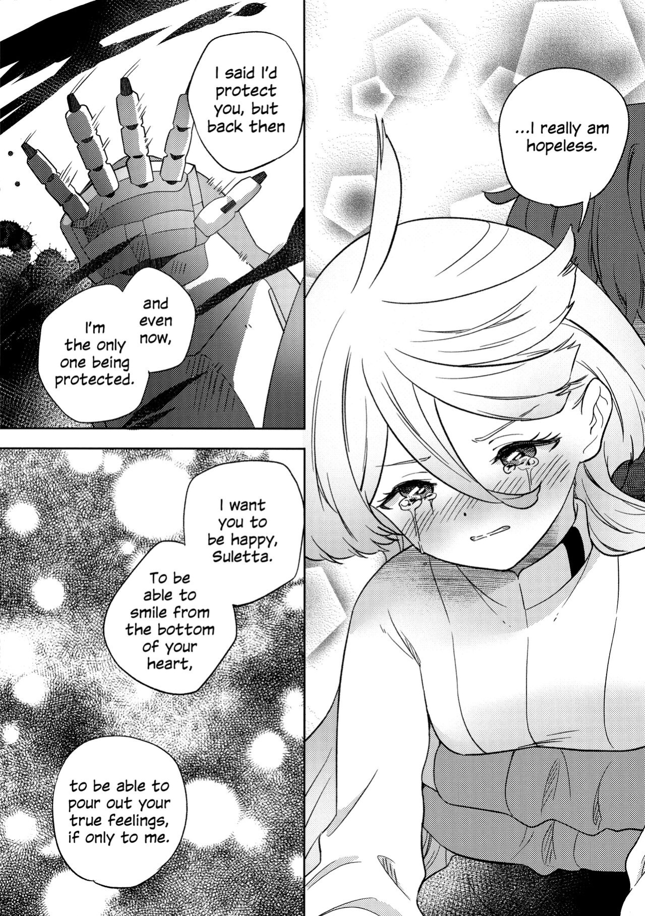 (C102) [Gutsutoma (Tachi)] Kienai Ato, Egao No Riyuu, Onaka Ga Suite. | Scars That Never Fade, The Reason Behind Her Smile, Now I Am Hungry. (Mobile Suit Gundam: The Witch from Mercury)