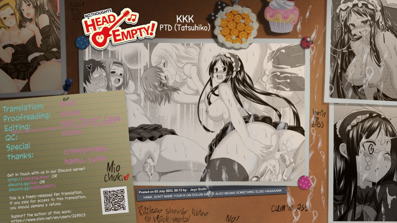 (C76) [PTD (Tatsuhiko)] KKK (K-ON!) [head empty]