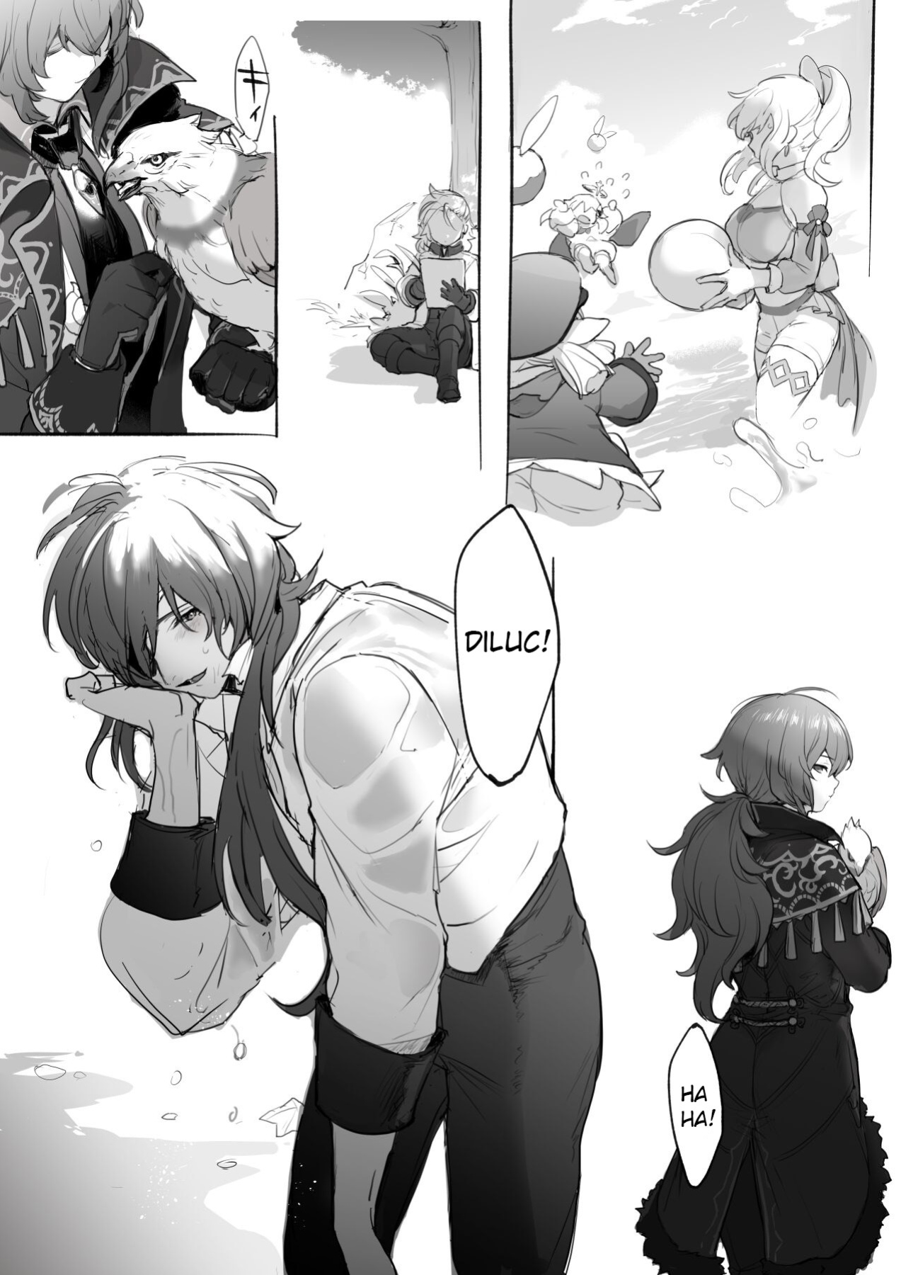 [Nuru] Nakayoshi Kaeya & Diluc Wa Chapter 1 (Genshin Impact)