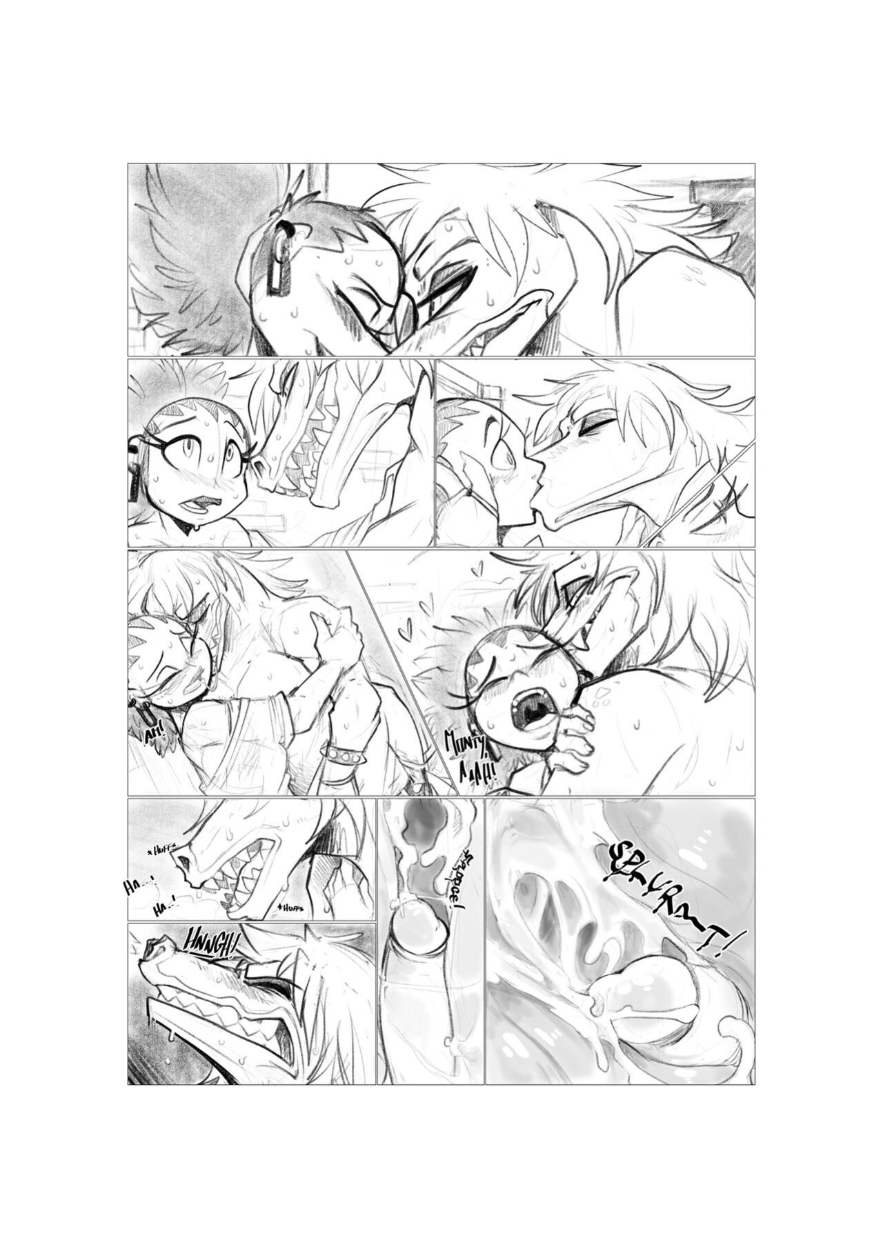 [Kayla-na/Mel-the-hybrid/Ebonychimera] Unnamed Monty Comic