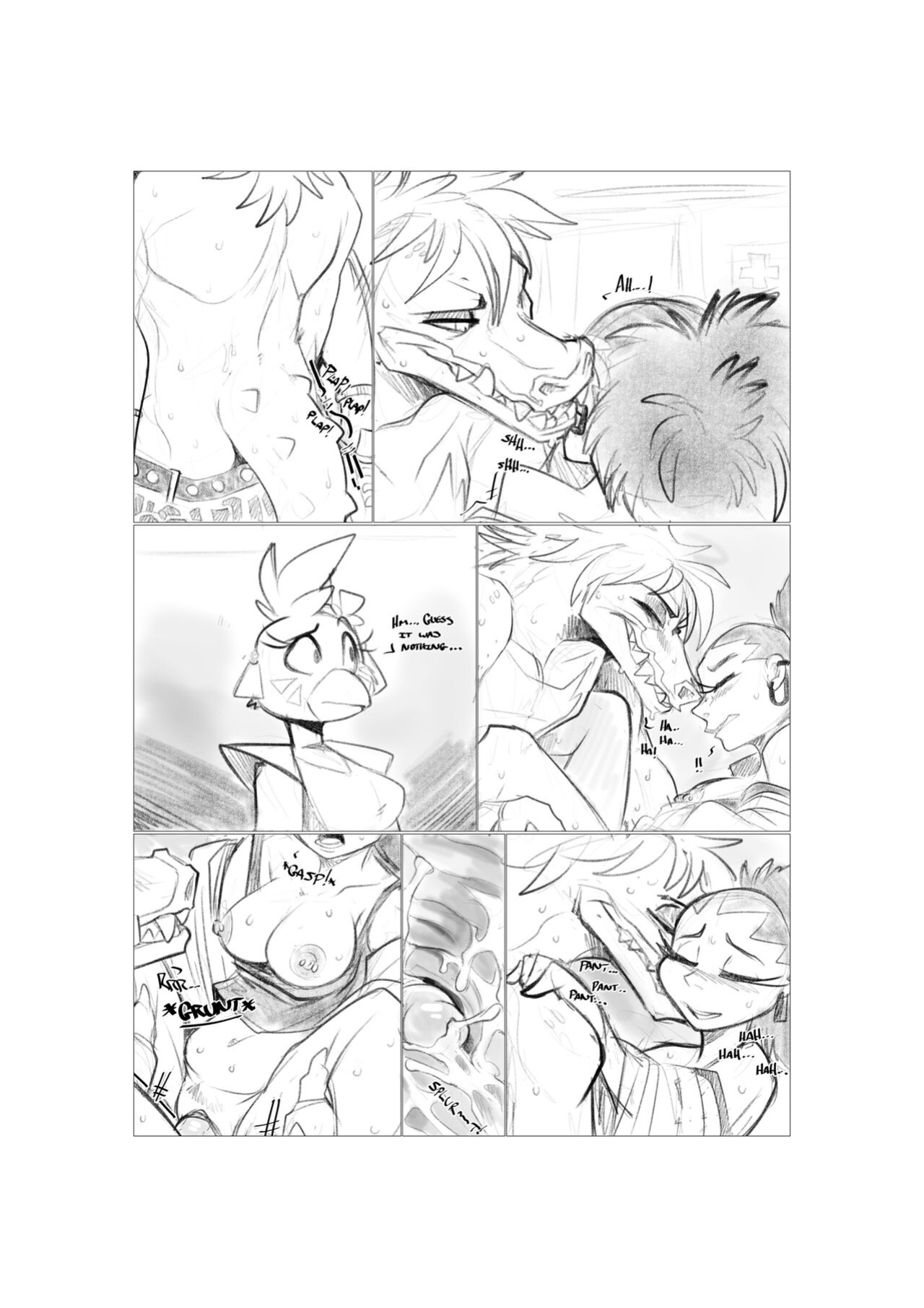 [Kayla-na/Mel-the-hybrid/Ebonychimera] Unnamed Monty Comic