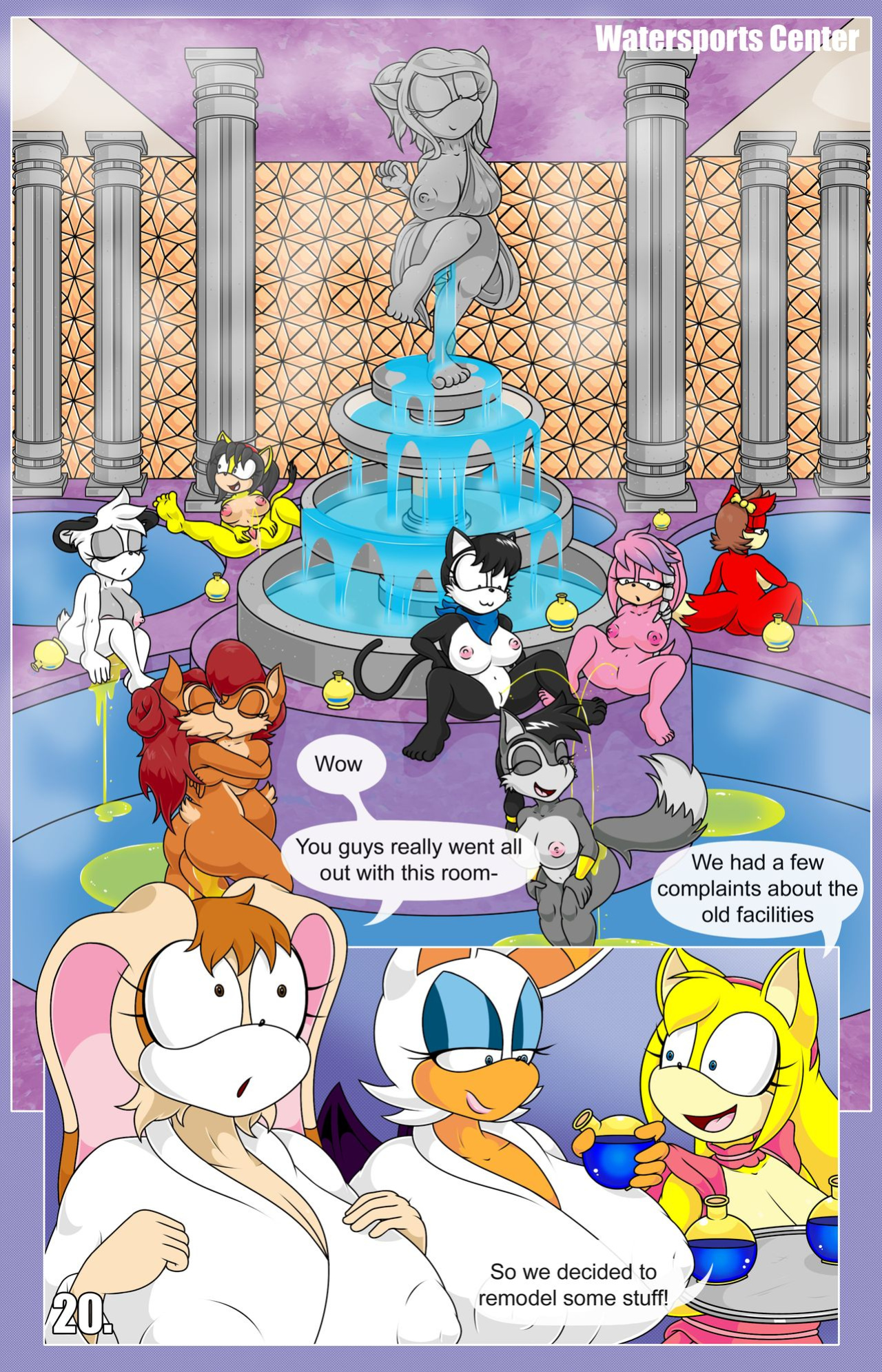 Rouge and Vanilla in: Scissors Resort (Sonic The Hedgehog) + Epilogue