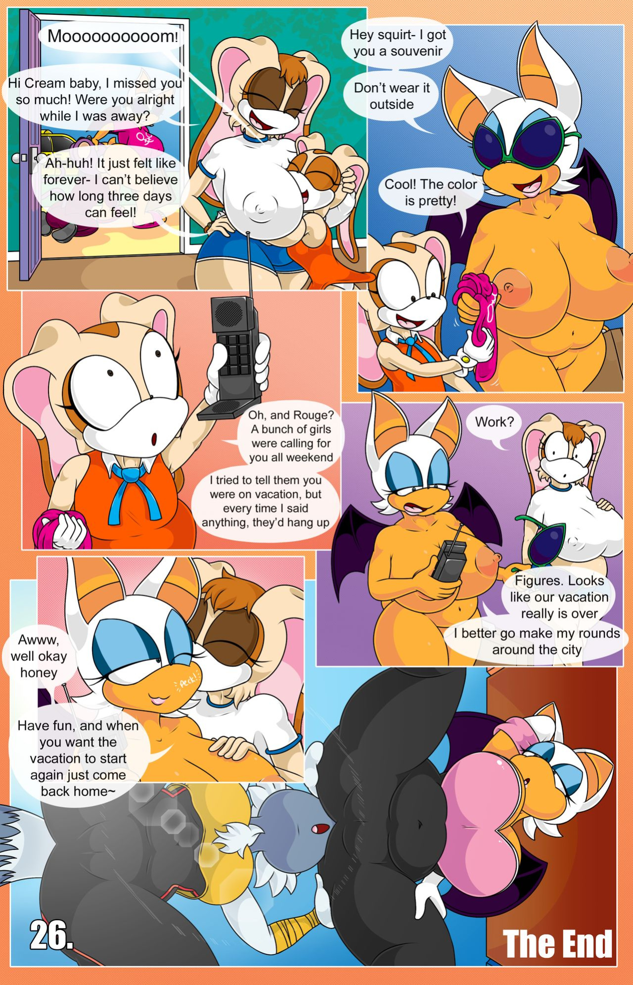 Rouge and Vanilla in: Scissors Resort (Sonic The Hedgehog) + Epilogue