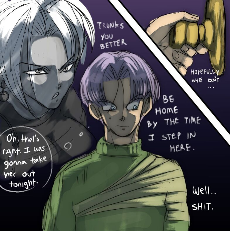 [Future Crossed] Amend: Time Patrol Trunks X Fem Zamasu (Dragon Ball Super)
