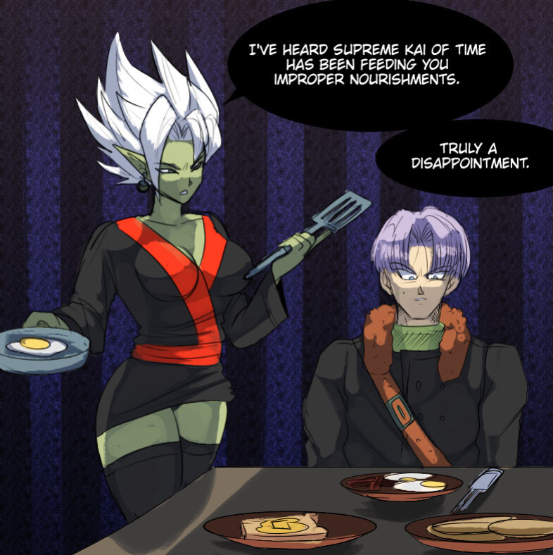 [Future Crossed] Amend: Time Patrol Trunks X Fem Zamasu (Dragon Ball Super)