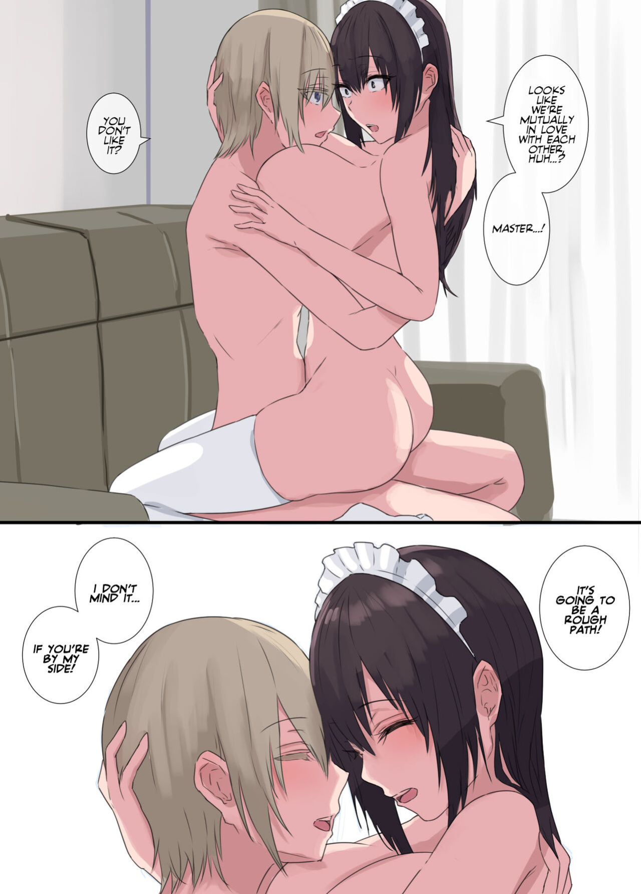 [4390works (Natsuishi Nana)] Gokuama -Yonpakugan No Maid San- | Super Sweet Crazy-eyed Maid [Team Rabu2]