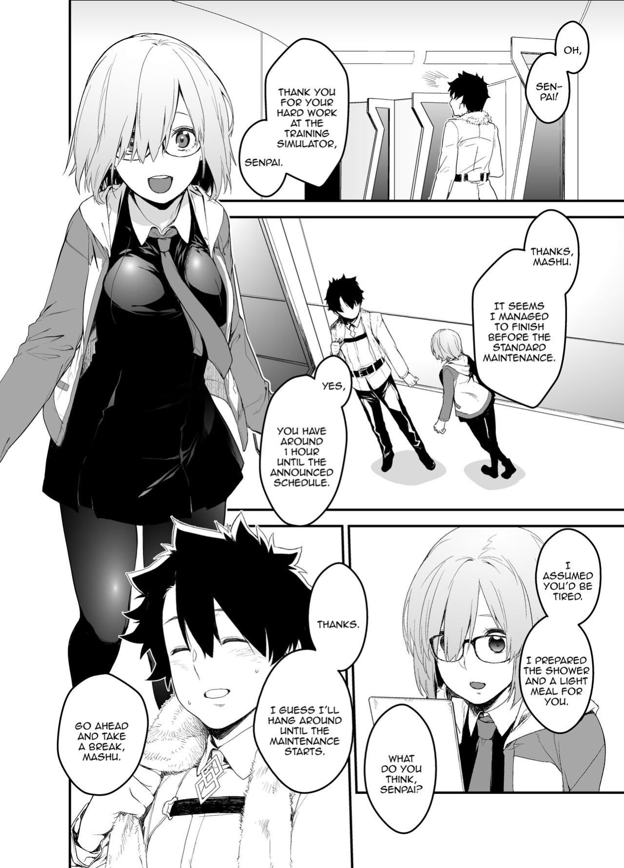 [MARCH (Minakuchi Takashi)] Maintenance de Senpai ga Neteiru Aida ni | While Senpai Is Asleep During Maintenance (Fate/Grand Order)