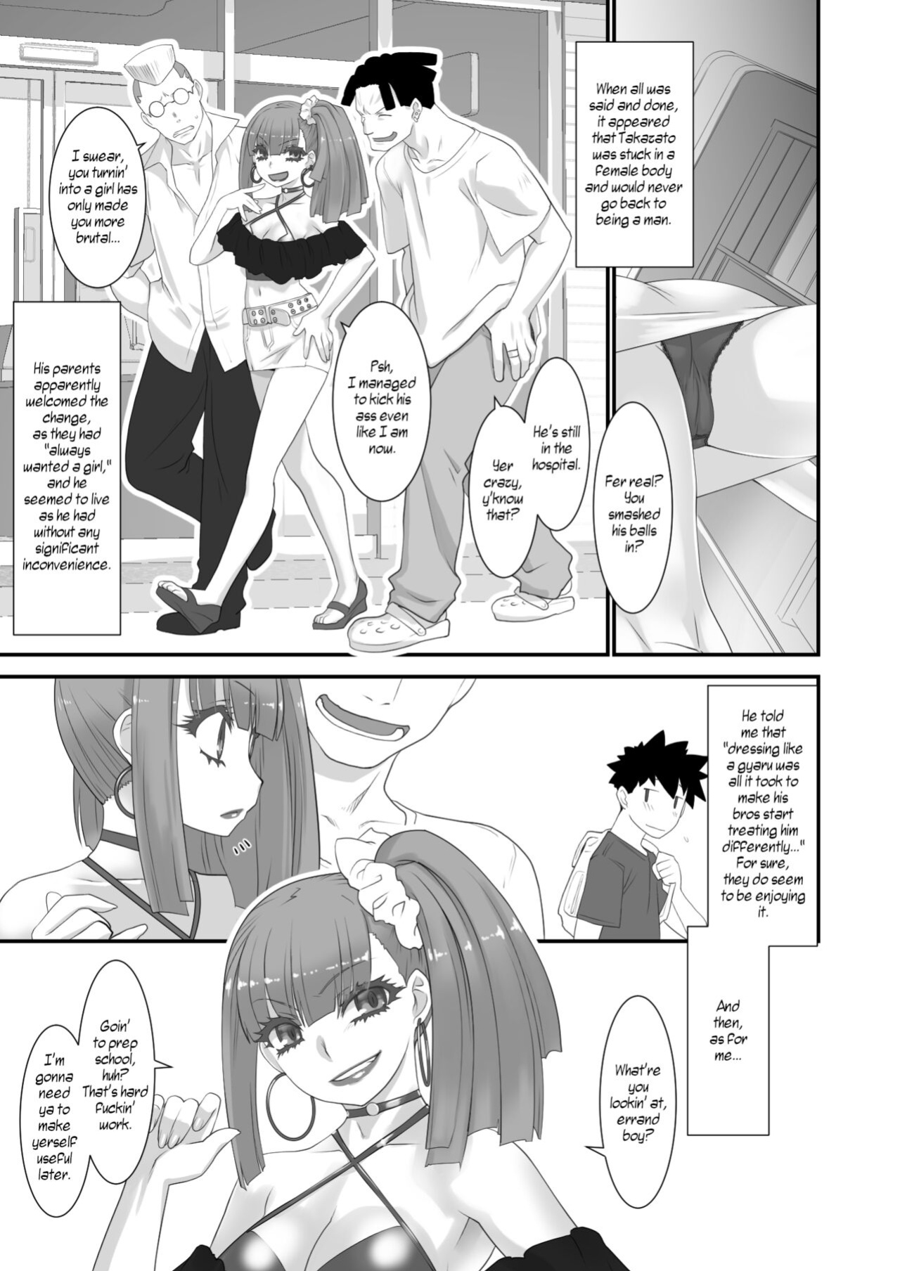 [Ruu Kikaku (Ruuen Rouga)] Furyou-kun Moto Pashiri no Onna ni Naru | The Former Thug Who Become A Female Sex-Friend