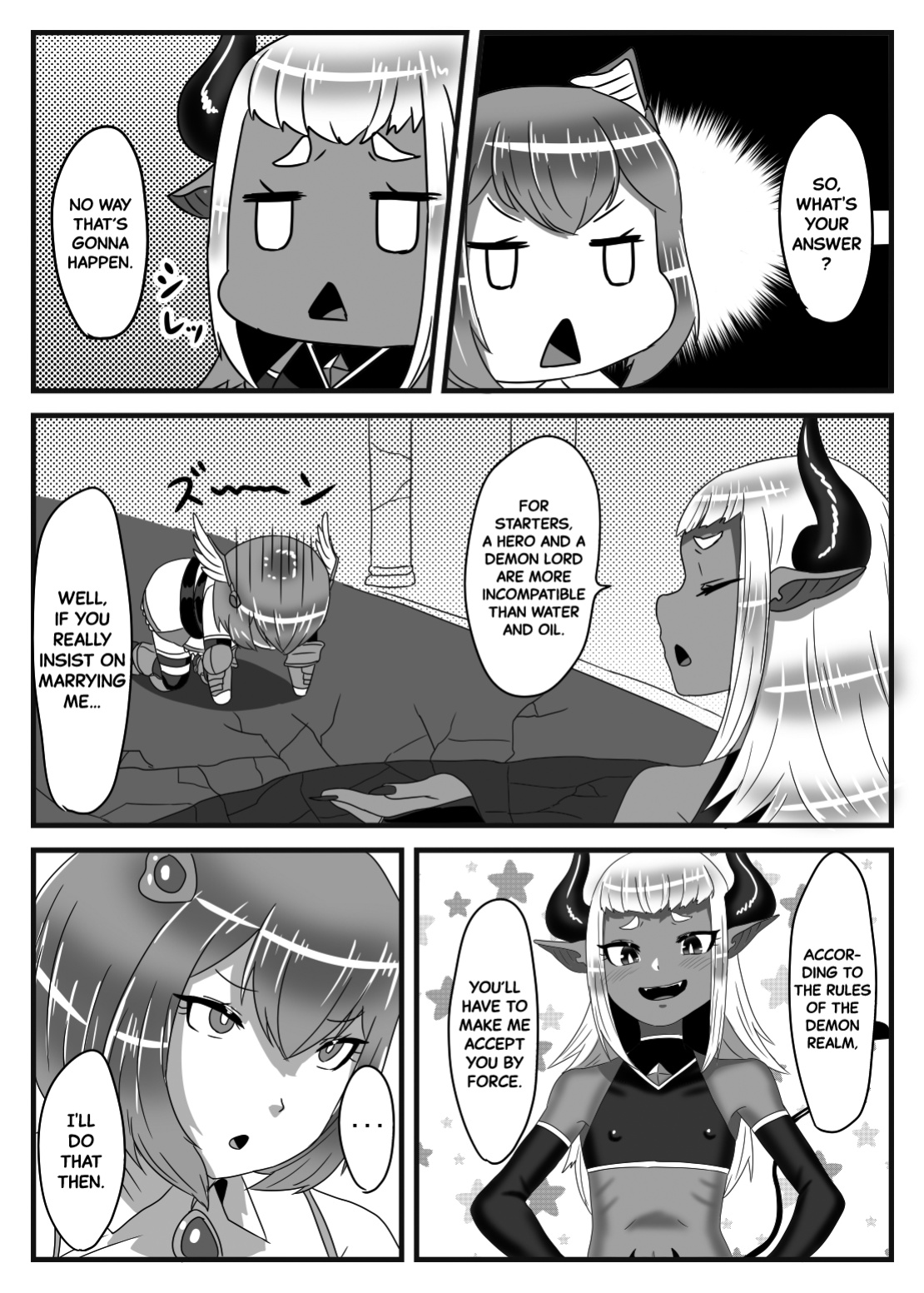 [Nitiniti Sowa ] Futanari Yuusha no Maou Rouraku | The Futanari Hero's Allurement of The Demon Lord [Black Grimoires]