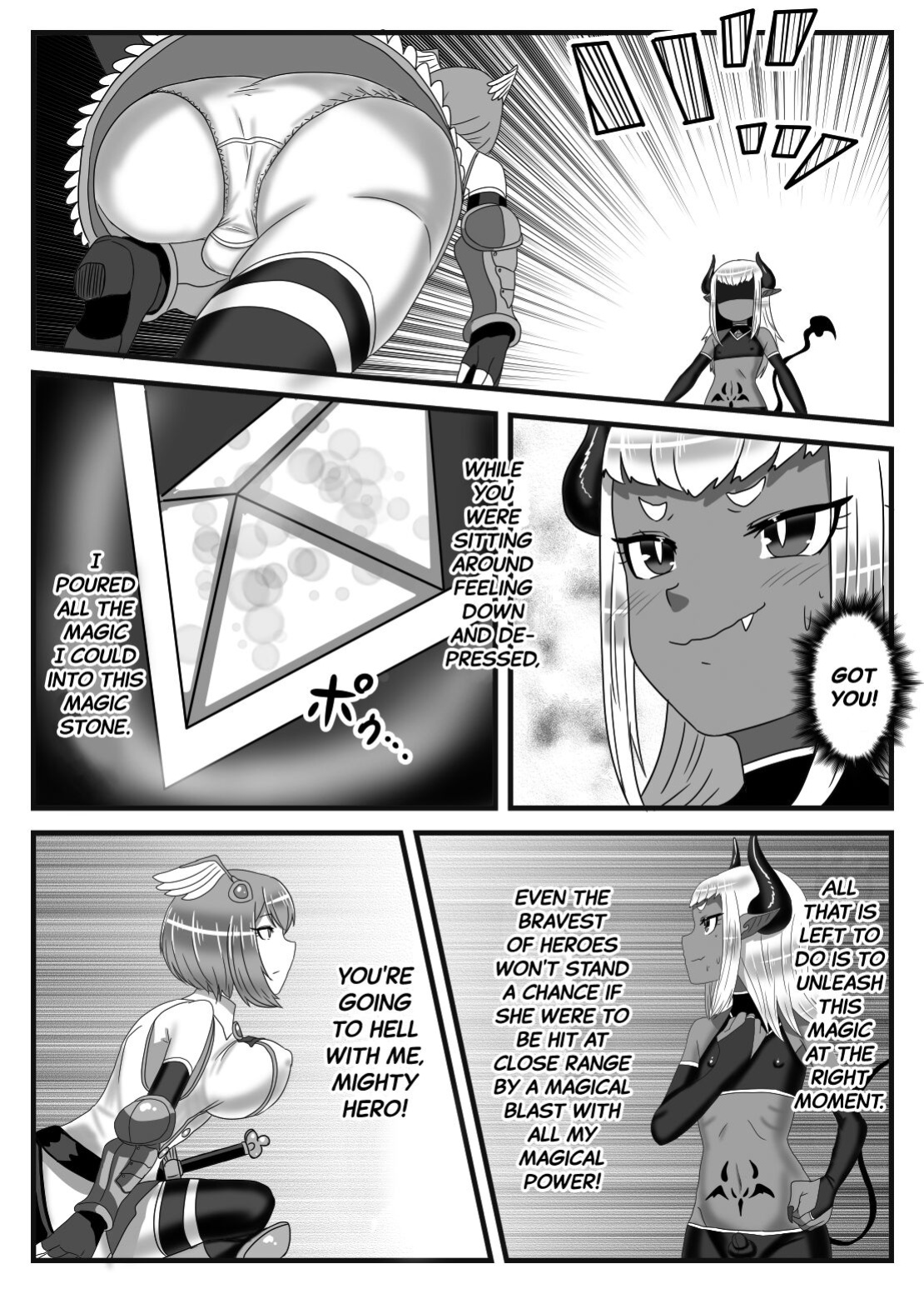 [Nitiniti Sowa ] Futanari Yuusha no Maou Rouraku | The Futanari Hero's Allurement of The Demon Lord [Black Grimoires]