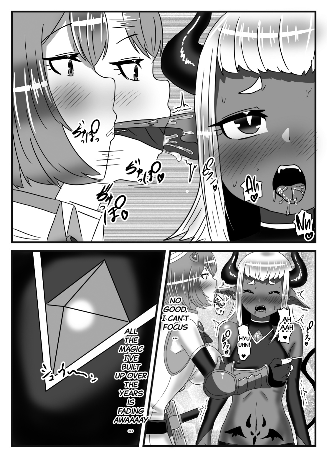 [Nitiniti Sowa ] Futanari Yuusha no Maou Rouraku | The Futanari Hero's Allurement of The Demon Lord [Black Grimoires]