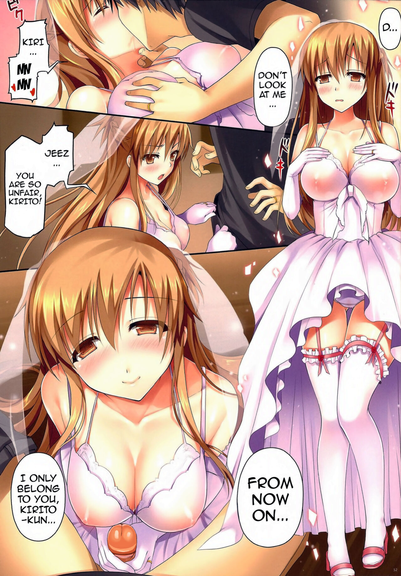 [TwinBox (Hanahanamaki, Sousouman)] Asuna ni 100% Nama Nakadashi Shimasu | Cumming Inside Asuna 100% Raw (Sword Art Online)