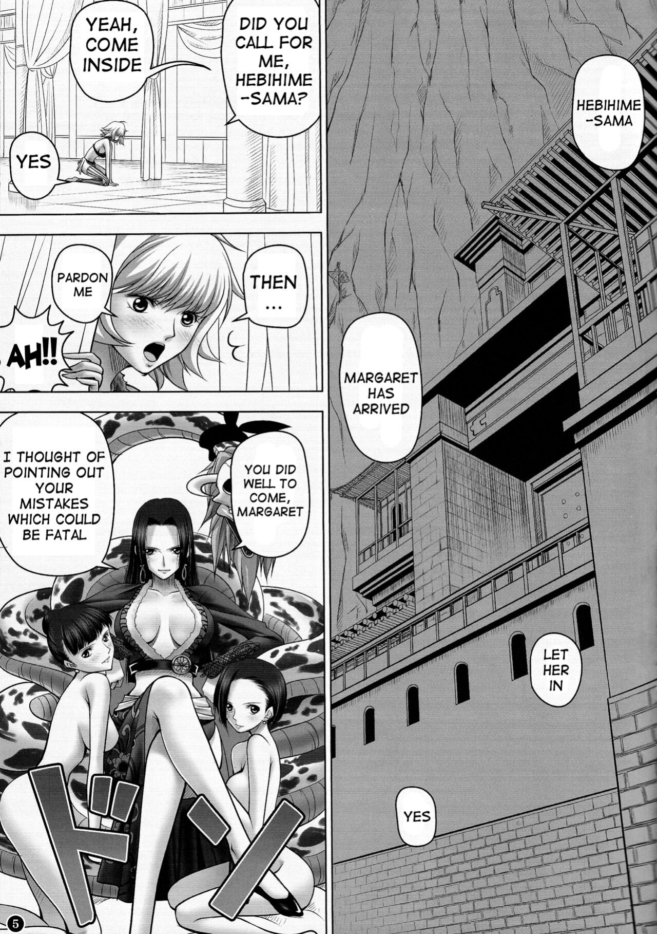 [Mikenekodou ] Hebihime-sama to Warui Mushi | Hebihime-Sama Punishes Margaret (One Piece)