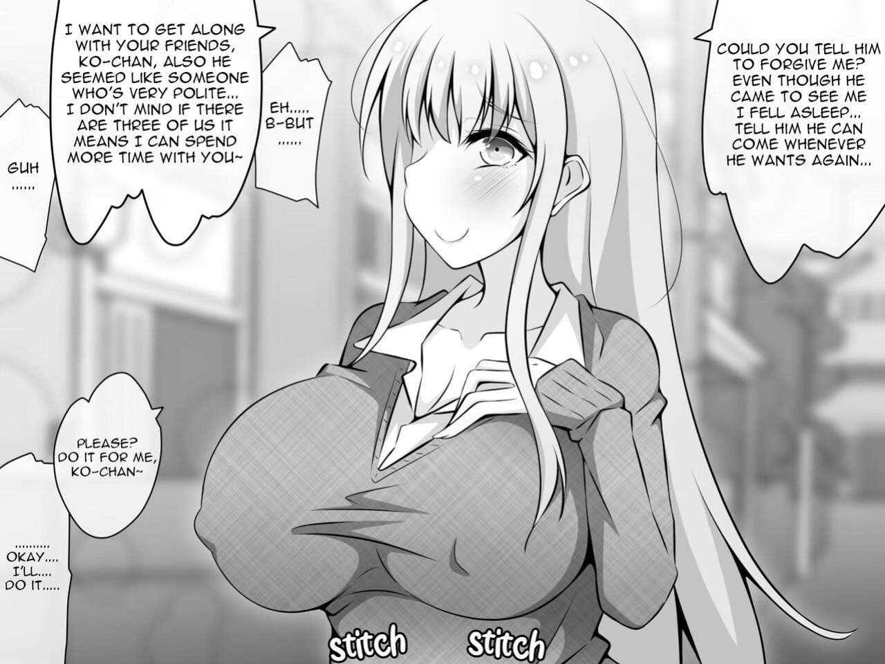 Akogare no Onee-chan ga Netorareru Zenpen ~Daisuki na Hito ga Suiminkan sareteru noni Nani mo Dekinai Boku~ [SFX translation]