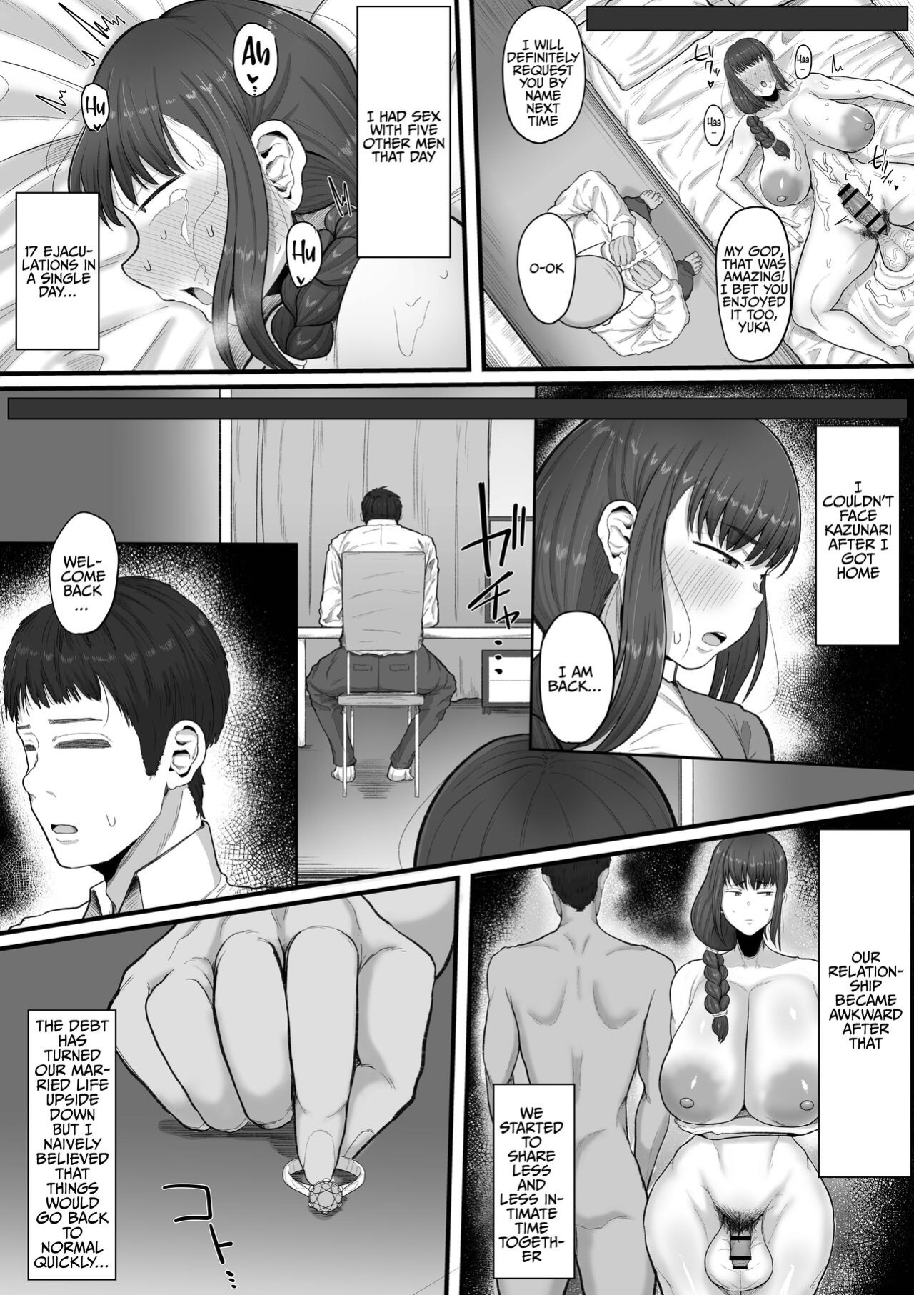 [Ebi no Implant (Shrimp Cake)] Futanari Hitodzuma nā Ashita Kara Fūzoku de Hataraite Kurenai ka Fūzoku Ochi | The corruption of a futanari wife at the brothel