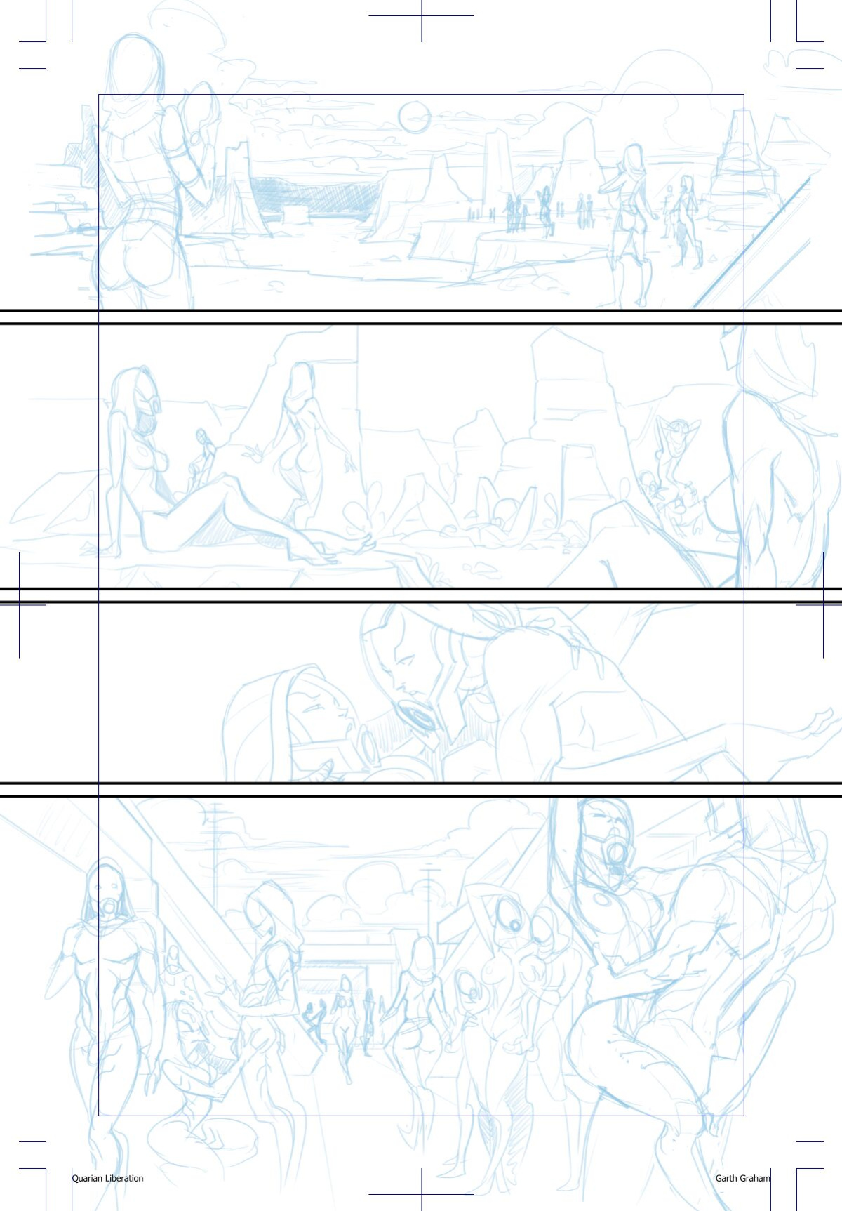 [TemporalWolf (Garth Graham)] The Quarian Liberation (Mass Effect 3) (+pencils/inks)