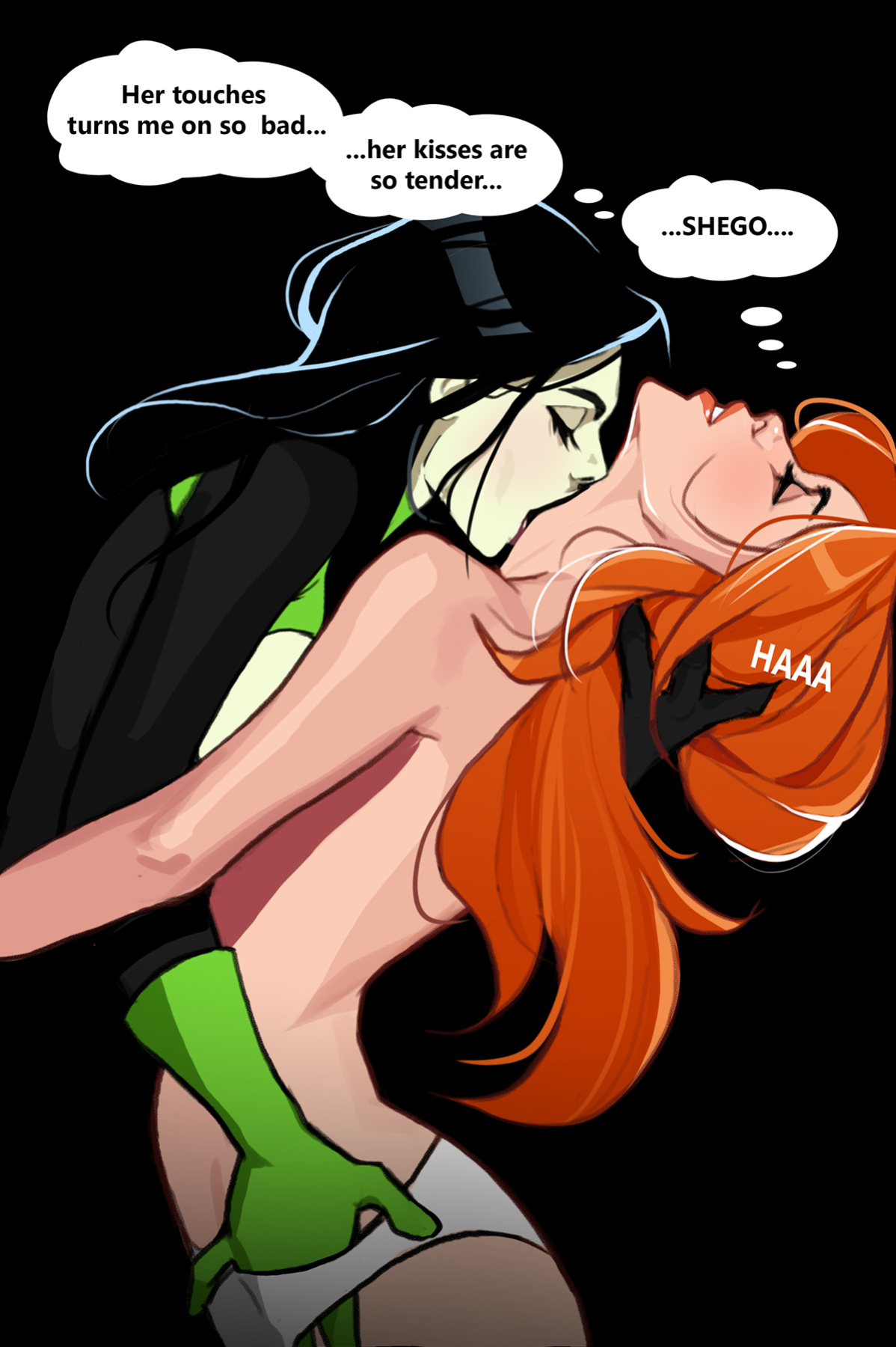 [Olena Minko] Kim and Shego: Date on the roof (Kim Possible)
