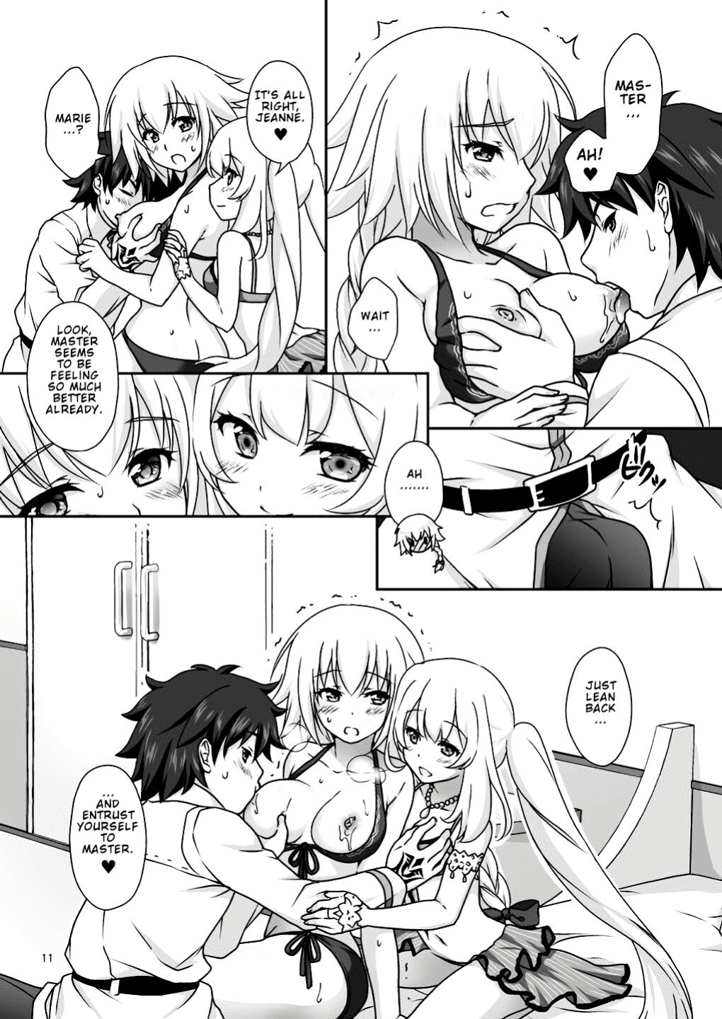 [Marimo-ya (Mori Marimo)] Jeanne & Marie Mizugi de Gohoushi | Jeanne's & Marie's Swimsuit Service (Fate/Grand Order) [Lakshmi-Translations]
