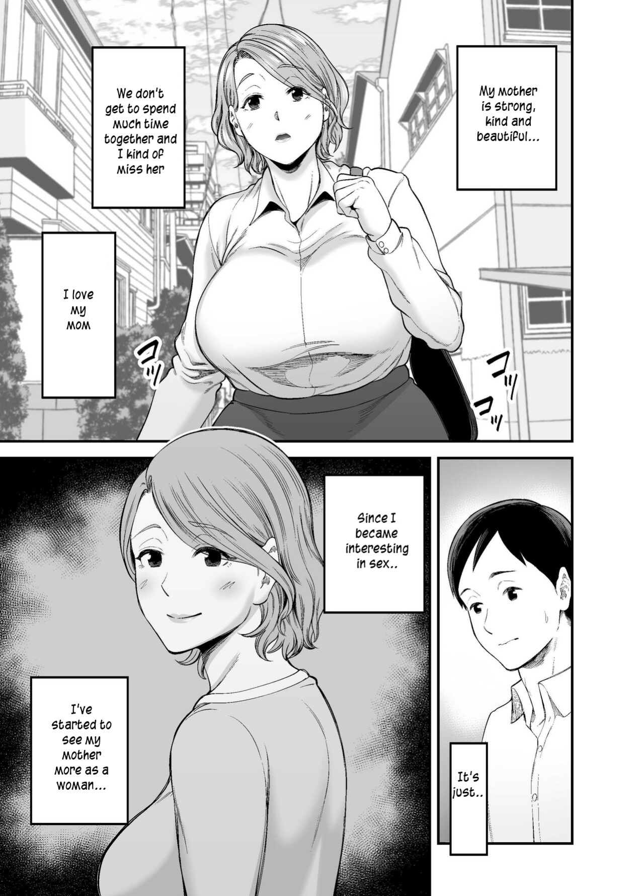 [Ura Meshiya (Maccha Neji)] Okaa-san no Dekajiri ga Erosugite | Mom's huge ass is too sexy