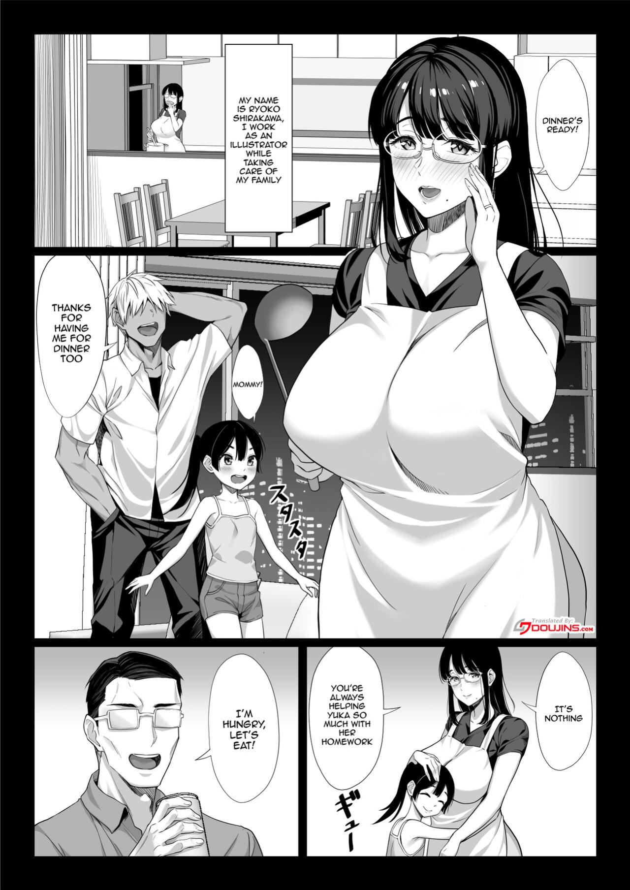 [Chinpan-bu (Chinpan)] Jimi na Hitozuma ga Toshishita Chinpo de Maso Ochi suru Hanashi | A Story About a Plain Wife Falling As a Masochist To a Dick