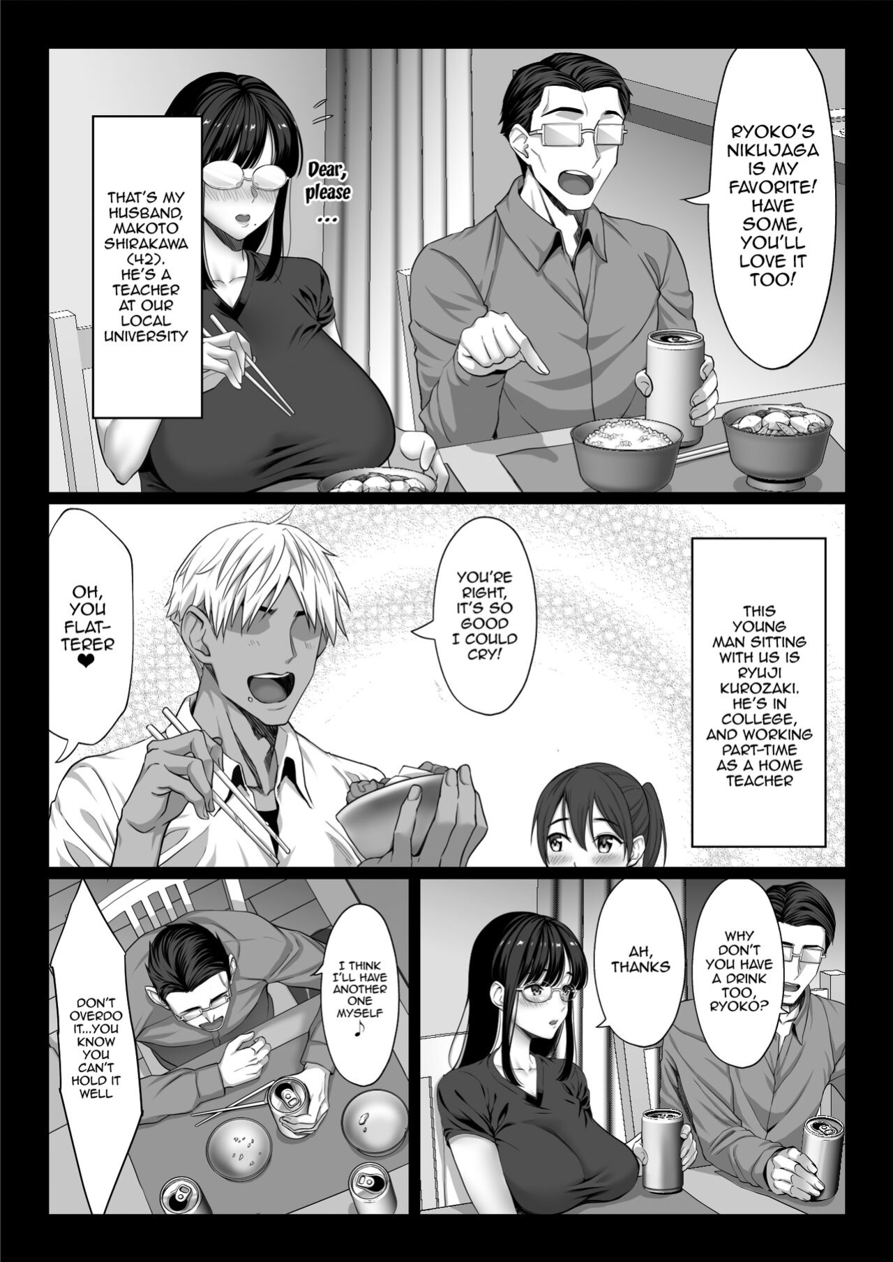 [Chinpan-bu (Chinpan)] Jimi na Hitozuma ga Toshishita Chinpo de Maso Ochi suru Hanashi | A Story About a Plain Wife Falling As a Masochist To a Dick